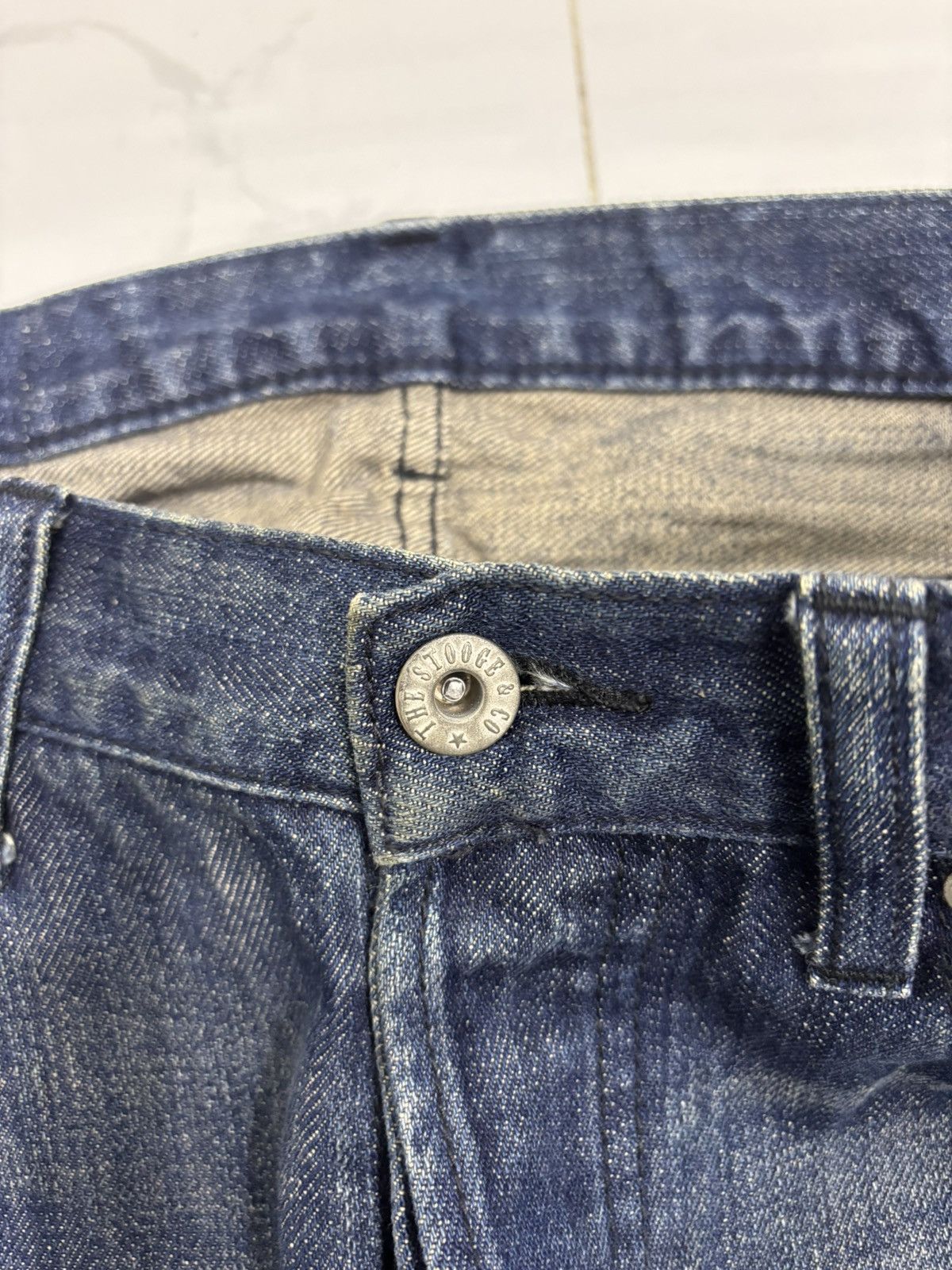 Isamu Katayama Backlash × Japanese Brand 🔥Vintage Japanese Regular Straight Distressed Denim Jeans Size US 32 / EU 48 - 9 Thumbnail