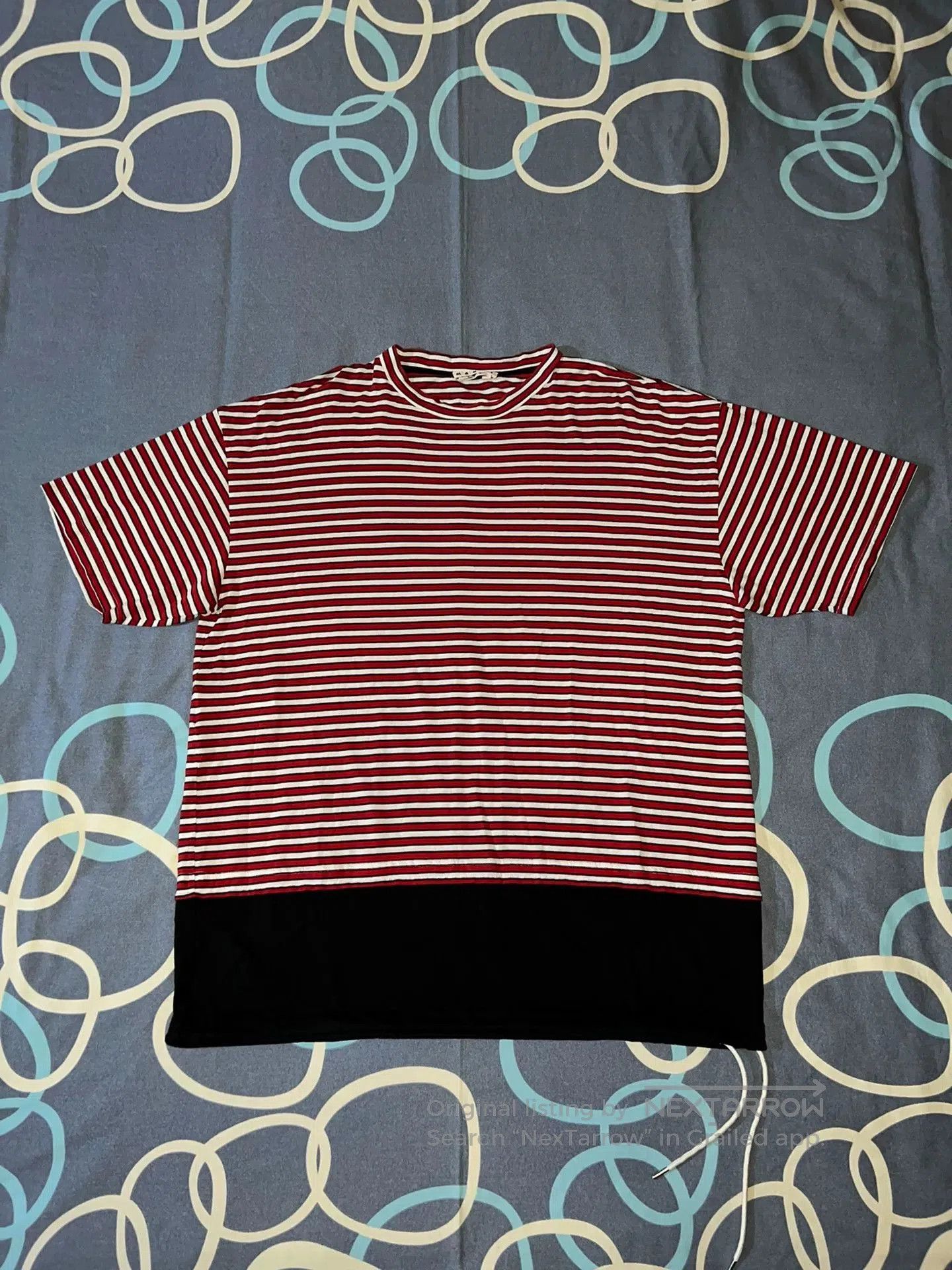 Marni Marni Red White Stripe Embroidered Slogan T-shirt. Size US M / EU 48-50 / 2 - 1 Thumbnail