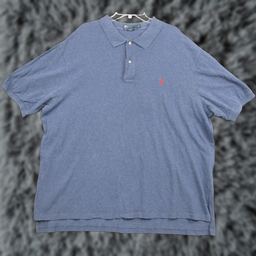 Ralph Lauren Polo Ralph Lauren Shirt 3XB Mens Heathered Red Blue Pony Big Size US XXL / EU 58 / 5 - 1 Thumbnail