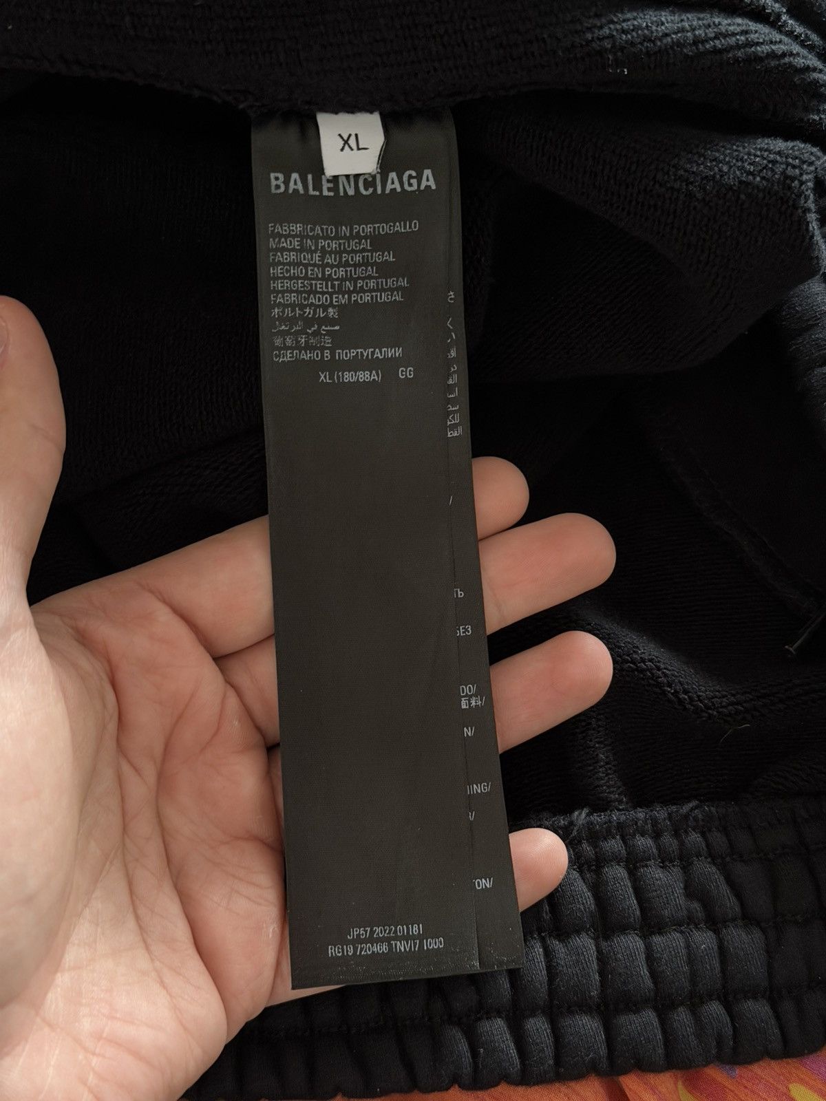 Balenciaga [XL] SS23 Black super baggy and long sweatpants Size US 36 / EU 52 - 9 Thumbnail