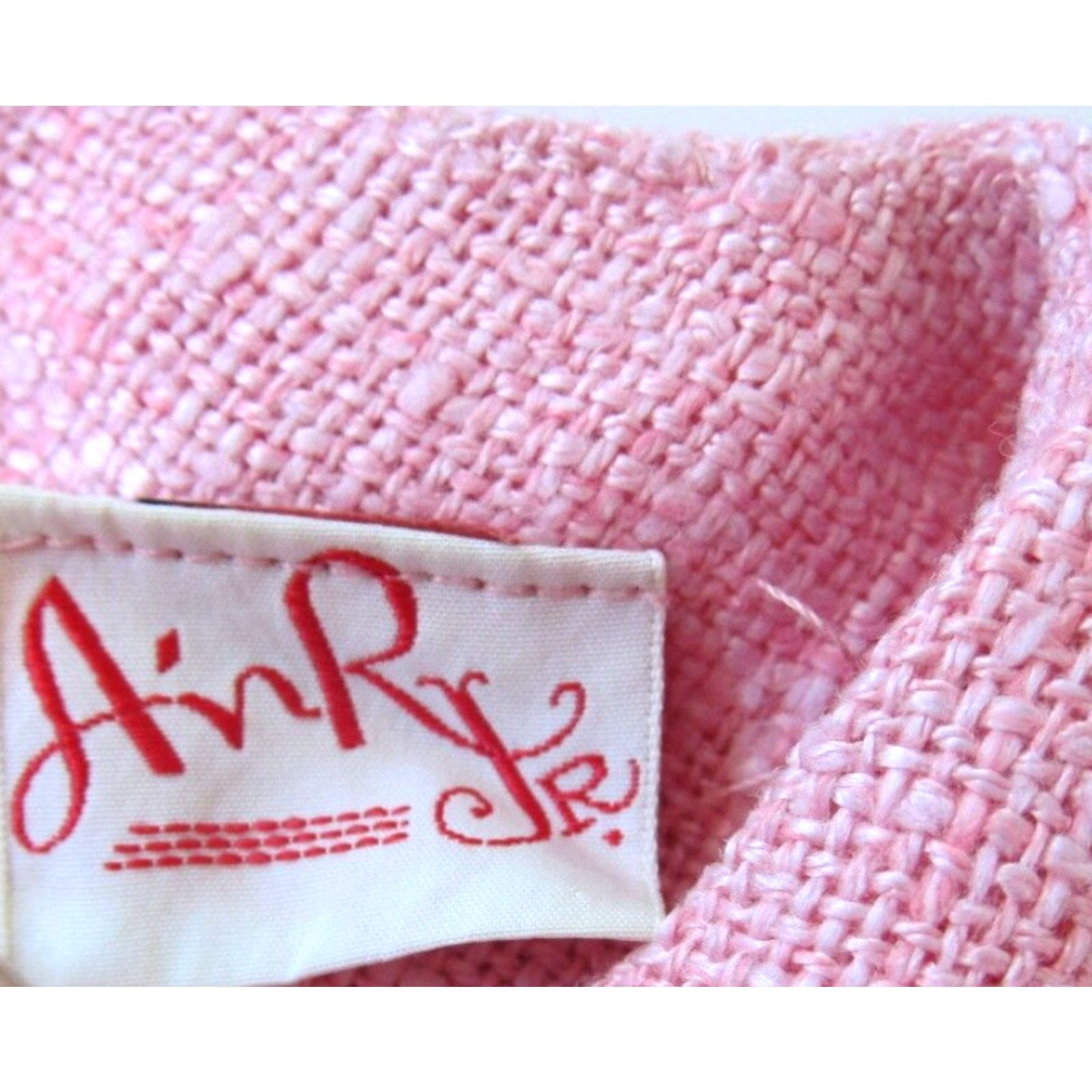 Vintage VINTAGE ANR JR. 1960'S PINK TWEED MODERN SHORT SLEEVE TUNIC SHIRT DRESS SMALL Size S / US 4 / IT 40 - 4 Thumbnail