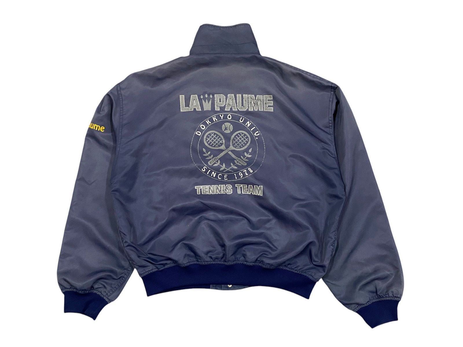 Japanese Brand × Vintage Vtg La Paume Tennis Team Bomber Jacket Size US L / EU 52-54 / 3 - 1 Thumbnail