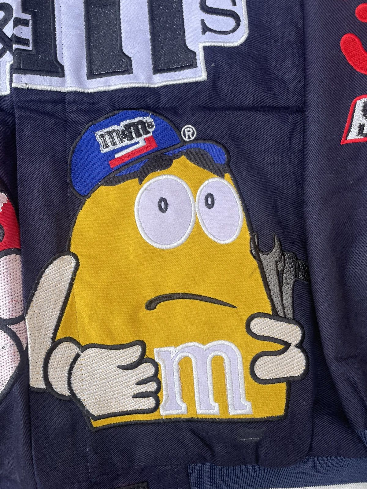 NASCAR × Vintage 🆘Rare🆘 Vintage JH Design M&M's NASCAR racing jacket navy L Size US L / EU 52-54 / 3 - 5 Thumbnail