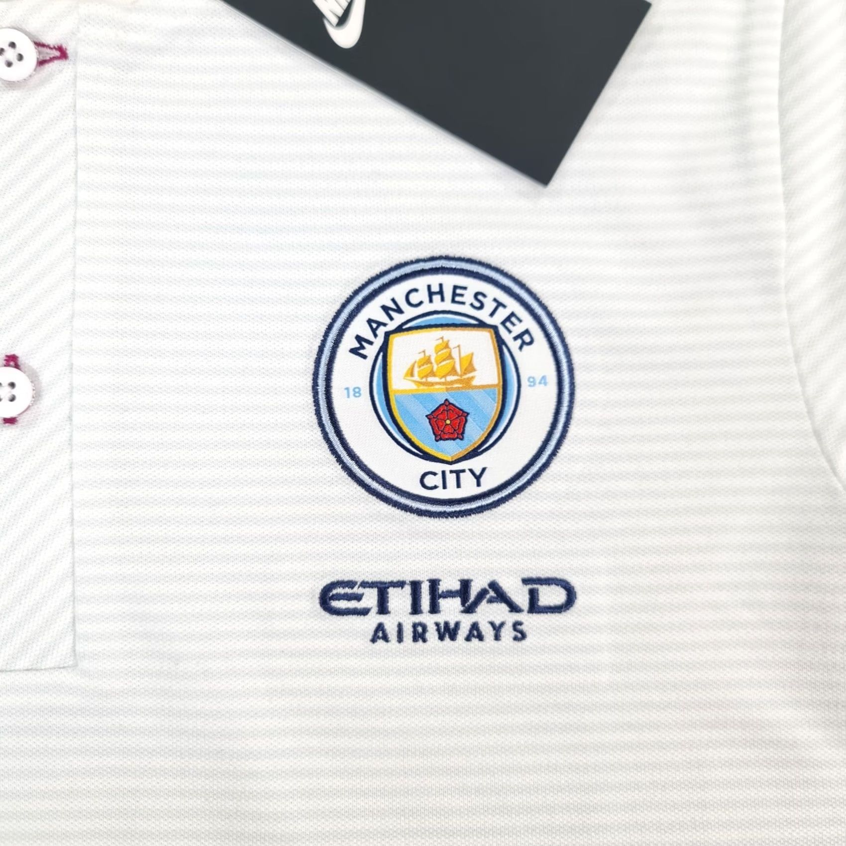 Nike Nike Manchester City Mens Polo Shirt White M Size US M / EU 48-50 / 2 - 4 Thumbnail