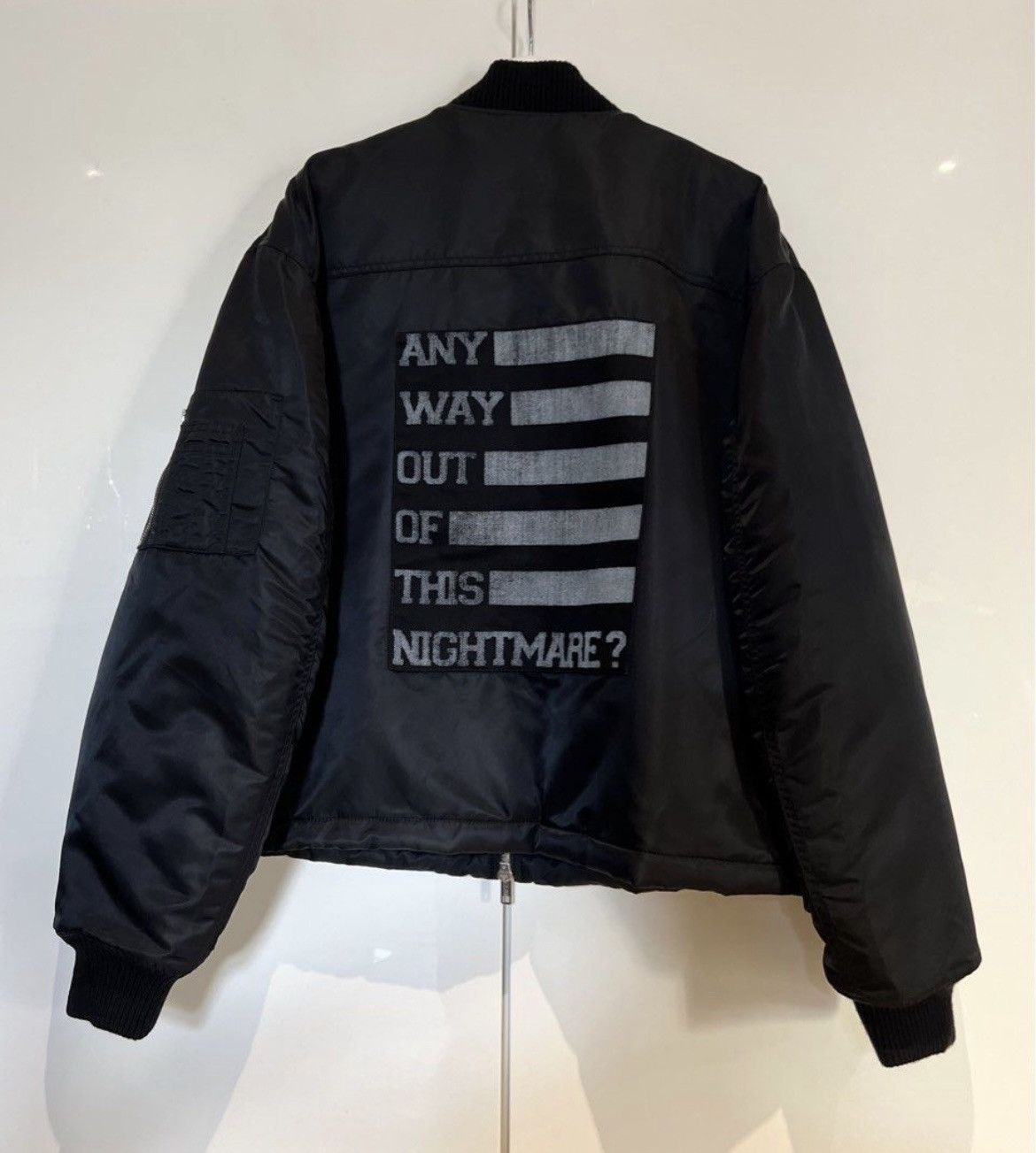 image of Maison Margiela Fw17 - Any Way Out Of This Nightmare Bomber - Size 50 in Black, Men's