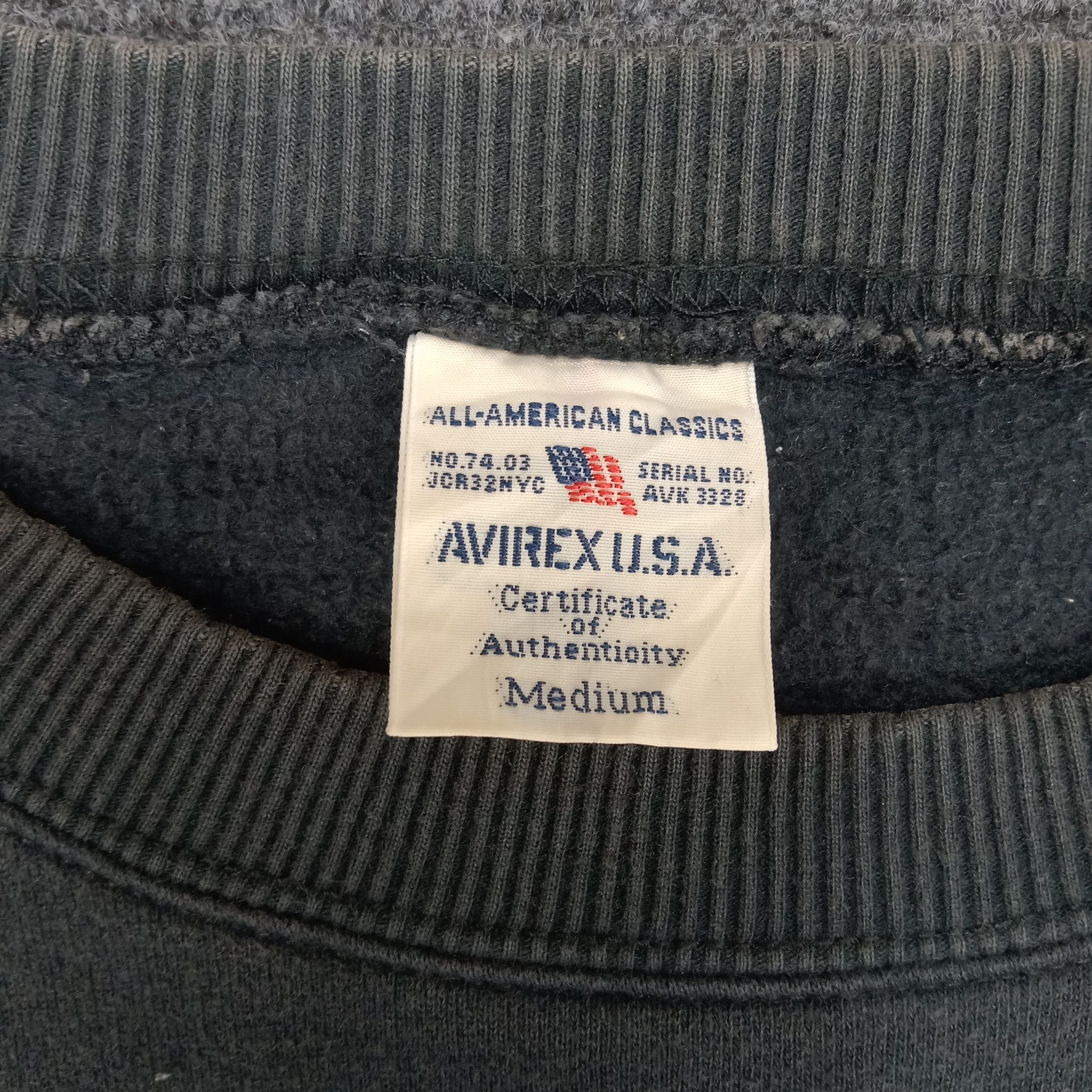 Avirex × Vintage Avirex Military Style Spellout Sweatshirt Size US S / EU 44-46 / 1 - 4 Thumbnail
