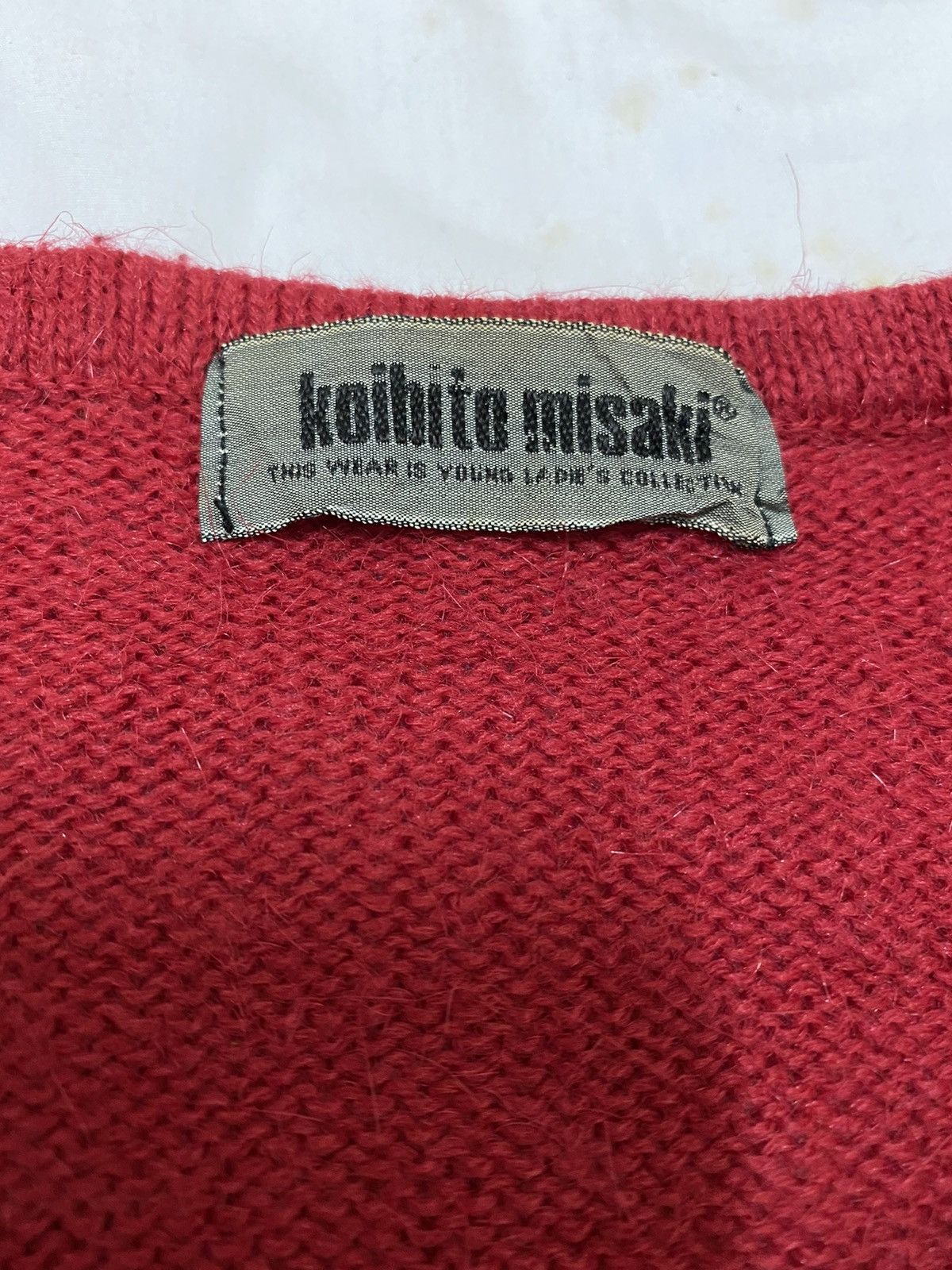 Aran Isles Knitwear × Designer × Japanese Brand 🇯🇵 Koibito Misaki Womens Embroidery Crewneck Knit (C3) Size US M / EU 48-50 / 2 - 5 Thumbnail