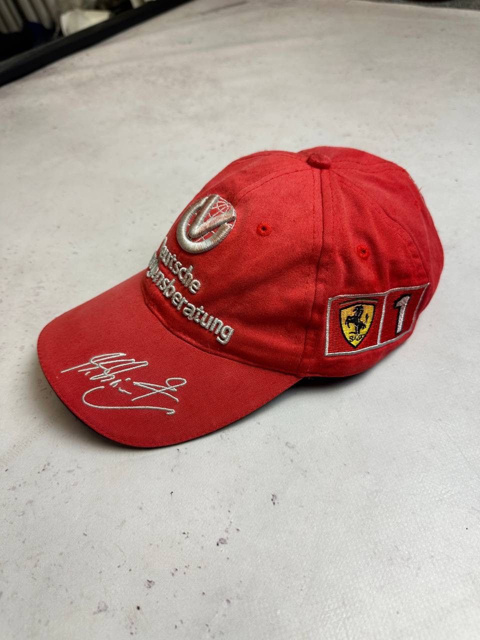 Vintage Vintage Ferarri Schumacher Racing F-1 Cap Y2K Os Size ONE SIZE - 2 Thumbnail