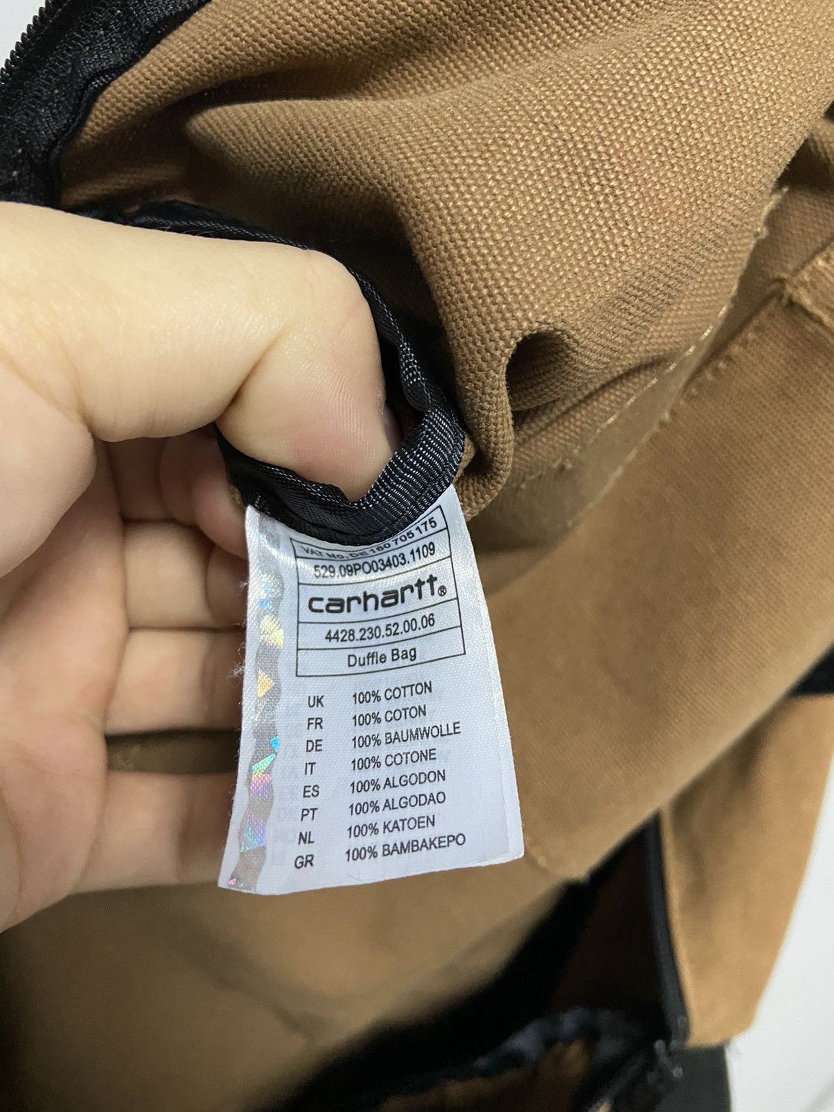 Carhartt × Vintage Carhartt Duffle Bag Shoulder Logo crossbody Vintage Size ONE SIZE - 6 Thumbnail