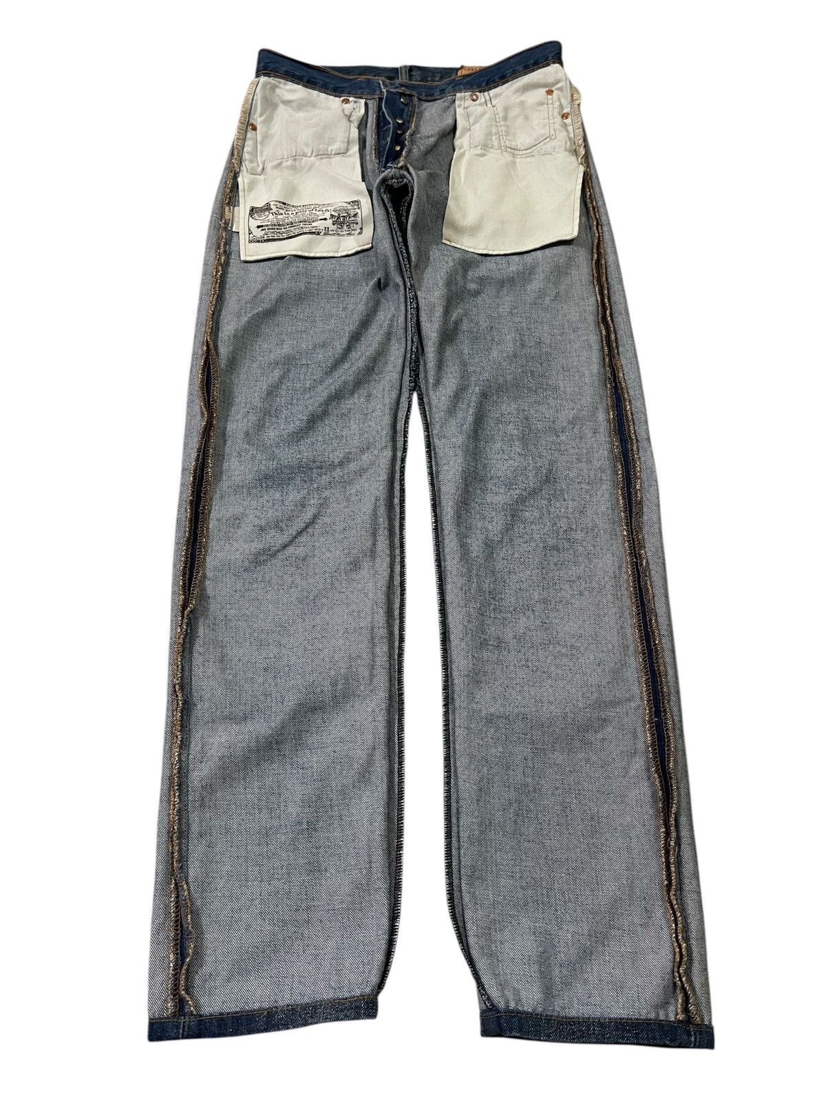 Levi's Vintage 2000's Levi's 501 Button Fly C182 Jeans Denim Size US 30 / EU 46 - 20 Thumbnail