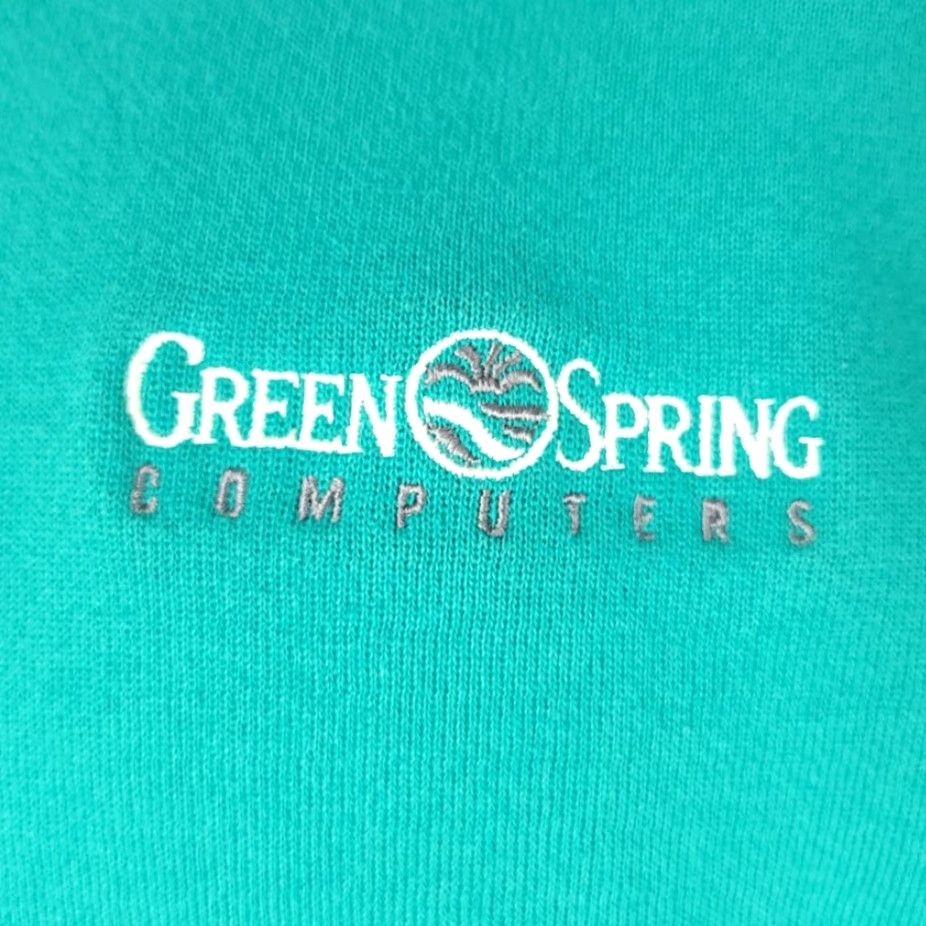 Hanes VINTAGE Hanes Sweatshirt Mens Size S Blue Crew Neck Long Sleeve 90s Computing Tech Green Spring Computers Size US S / EU 44-46 / 1 - 3 Thumbnail