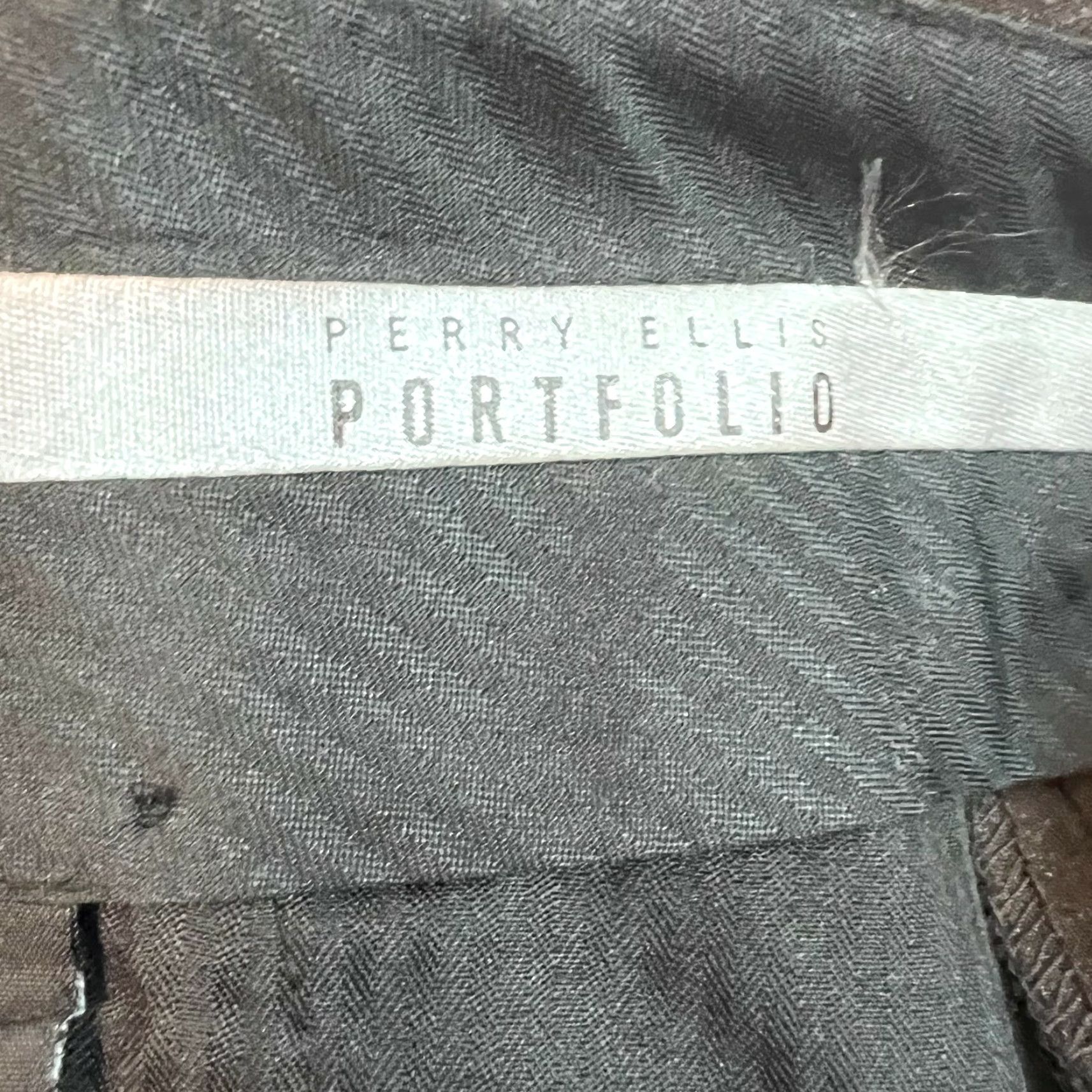 Perry Ellis Perry Ellis Portfolio Mens Neo Luxe Cuffed Hem Brown Dress Pants Size 36 L30 Mens Dress Pants Brown 36 Regular Inseam 30 Size US 36 / EU 52 - 5 Thumbnail