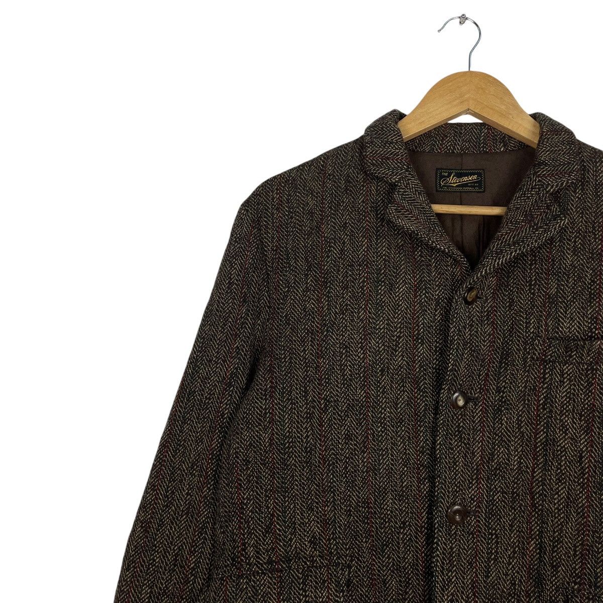 Stevenson Overall Co. × Tenderloin 💥STEVENSON HERRINGBONE BUTTON CHORE JACKET Size US M / EU 48-50 / 2 - 6 Thumbnail