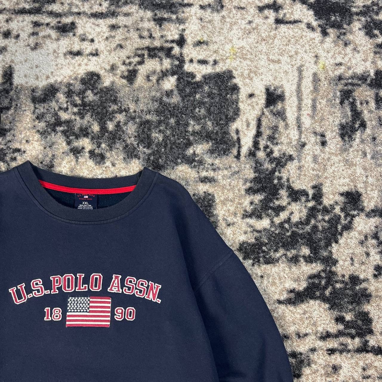 U.S. Polo Assn. Us Polo Assn Vintage Y2K Big Embroidered Logo Sweatshirt Size US XXL / EU 58 / 5 - 2 Thumbnail