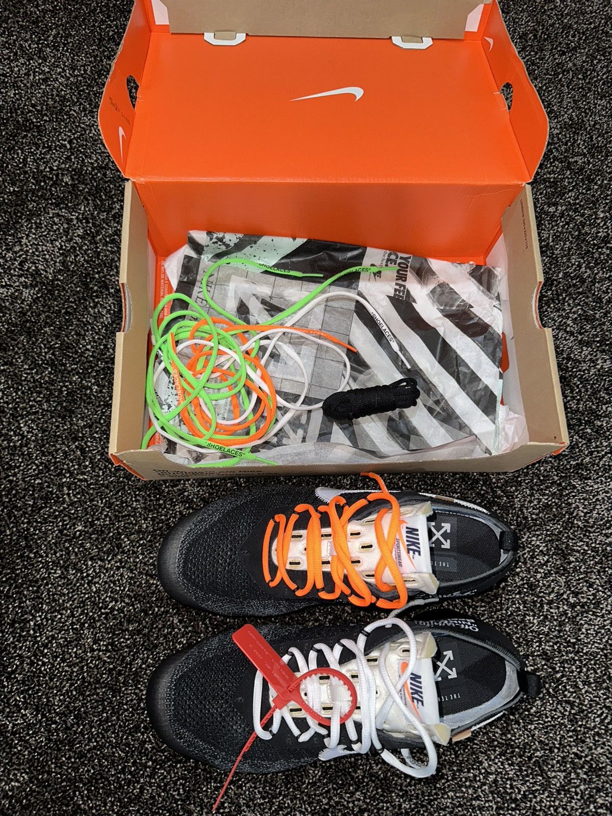 Nike Nike x Off-White Virgil Air VaporMax Black “The Ten” OG Size US 10.5 / EU 43-44 - 10 Thumbnail