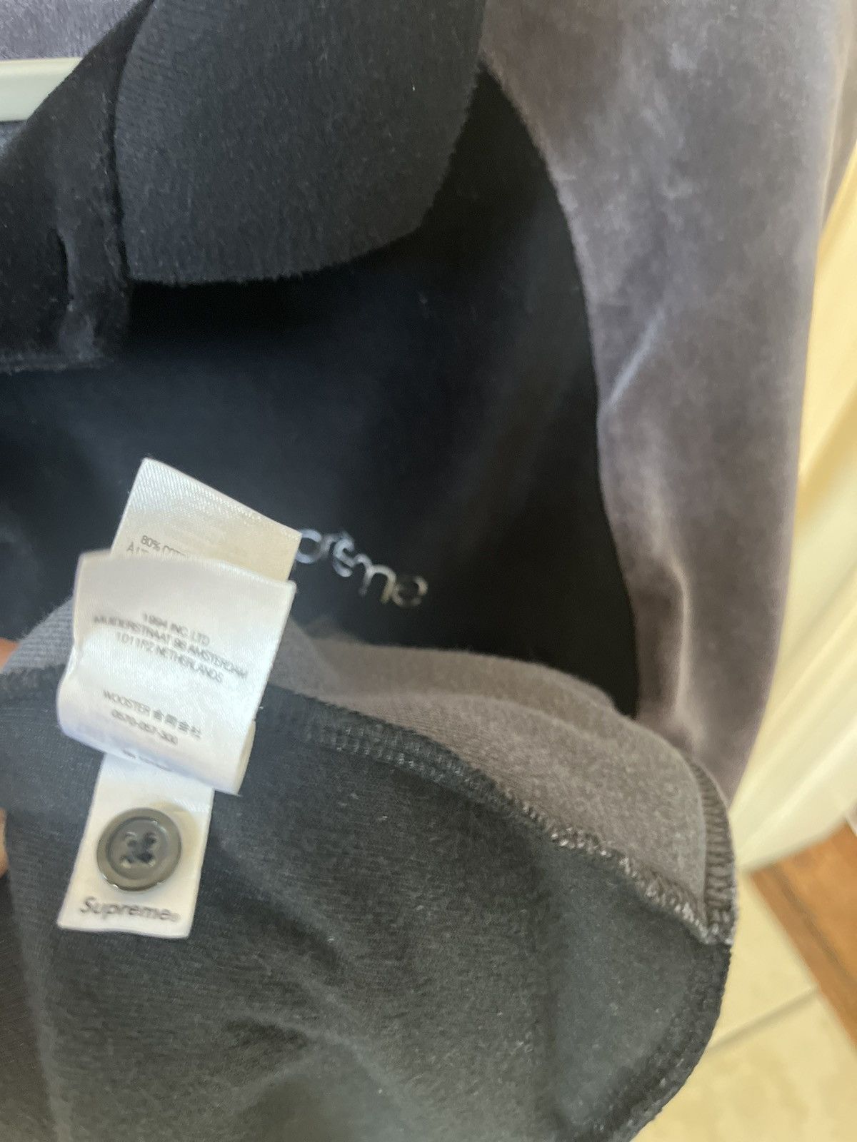 Supreme Paneled Velour L/S Polo Size US L / EU 52-54 / 3 - 7 Thumbnail