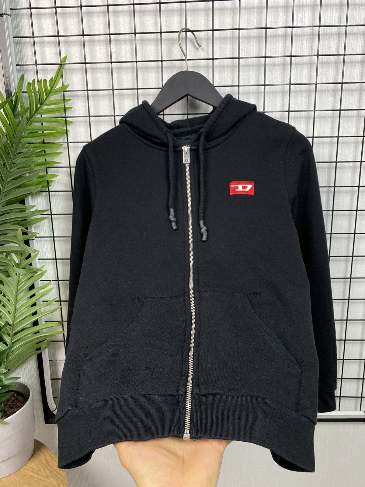 Diesel × Other DIESEL Logo “D” women hoodie S Size Black loungewear Size S / US 4 / IT 40 - 4 Thumbnail
