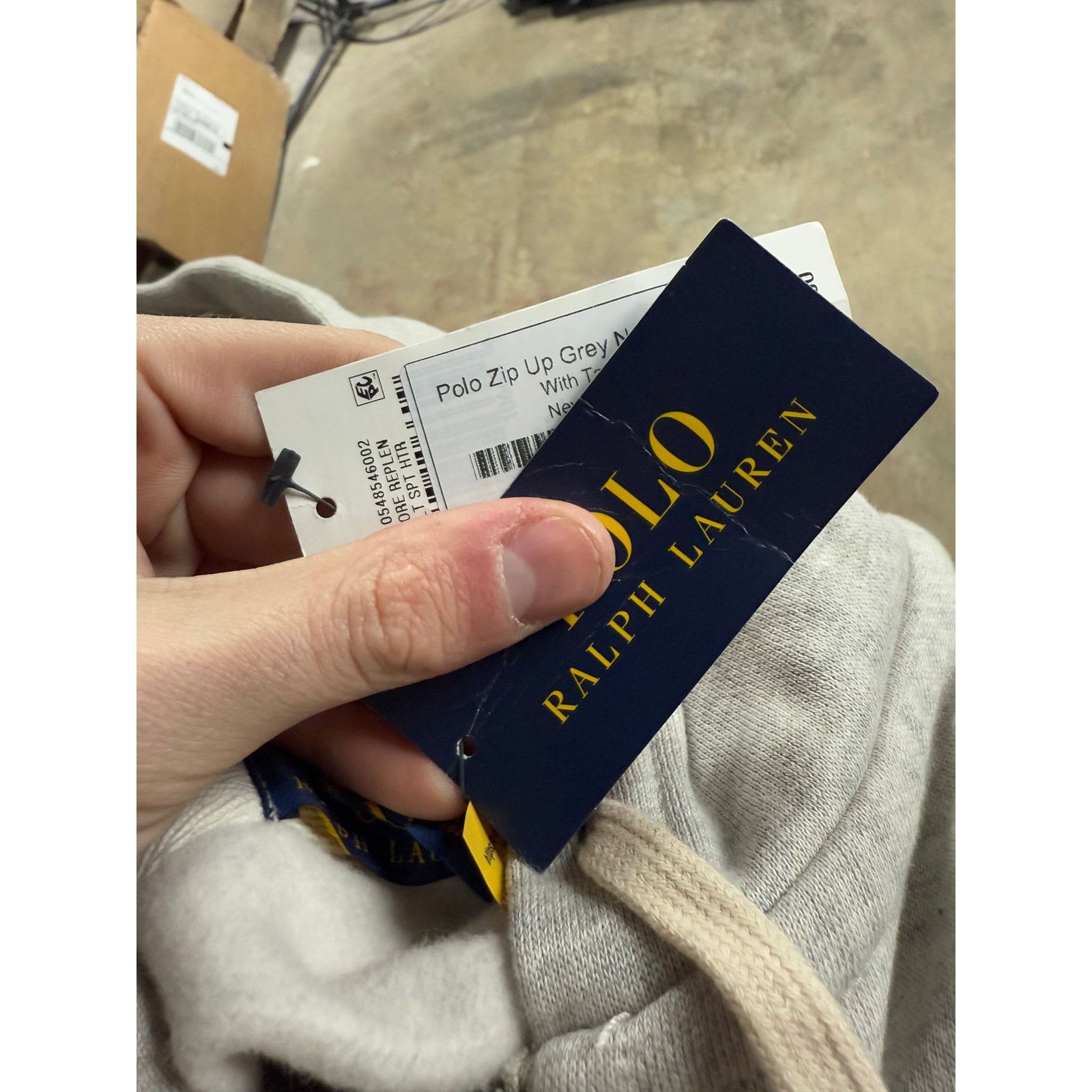Polo Ralph Lauren Polo Zip Up Grey Navy New with Tags XXL Size US XXL / EU 58 / 5 - 4 Thumbnail