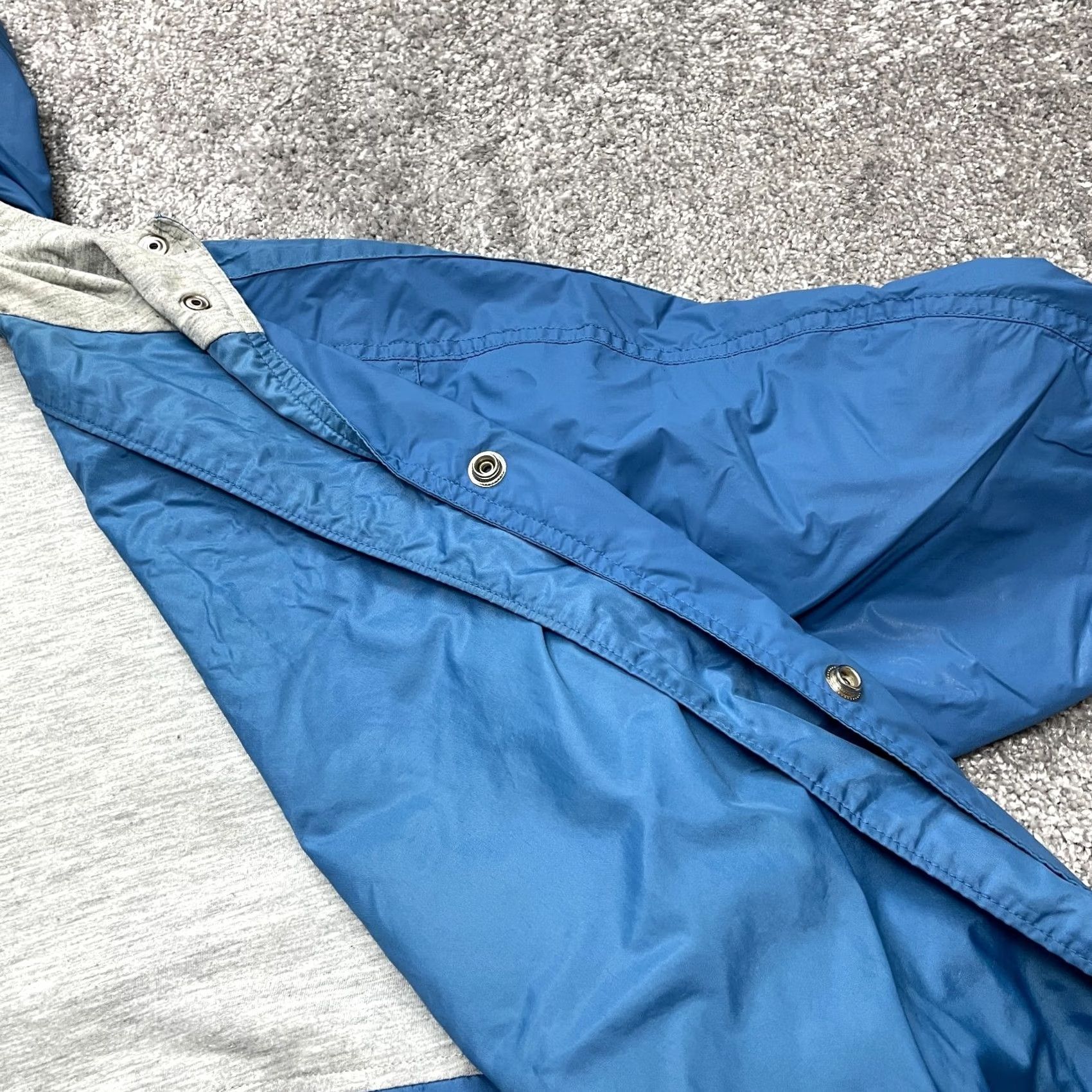Nike Nike Rain Coat Jacket Womens XL Blue Hooded Snap Button Windbreaker Pocket Size XL / US 12-14 / IT 48-50 - 7 Thumbnail
