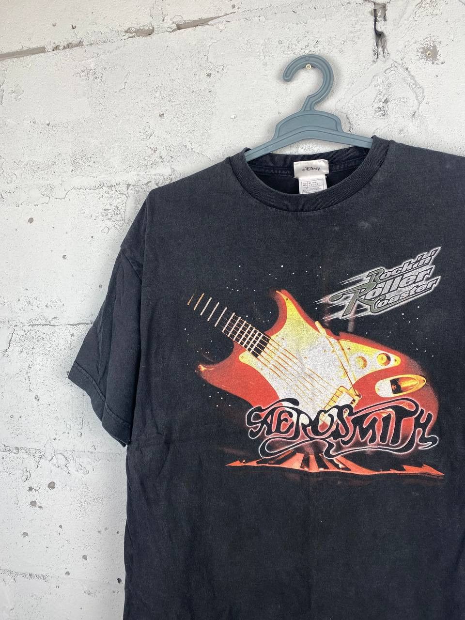 Band Tees × Vintage Vintage 1996 Aerosmith Disney Faded T Shirt Size US XL / EU 56 / 4 - 4 Thumbnail