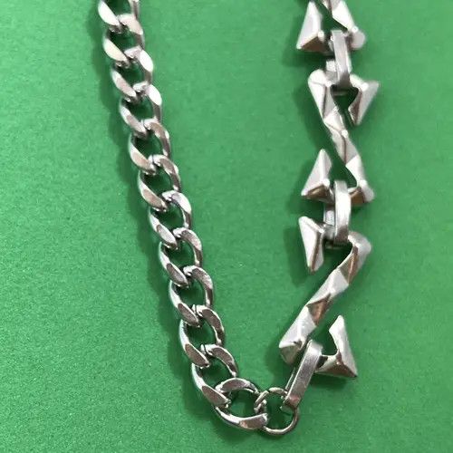 Designer × Jewelry Titanium Steel Link Chain Bracelet for Men Women Size ONE SIZE - 3 Thumbnail