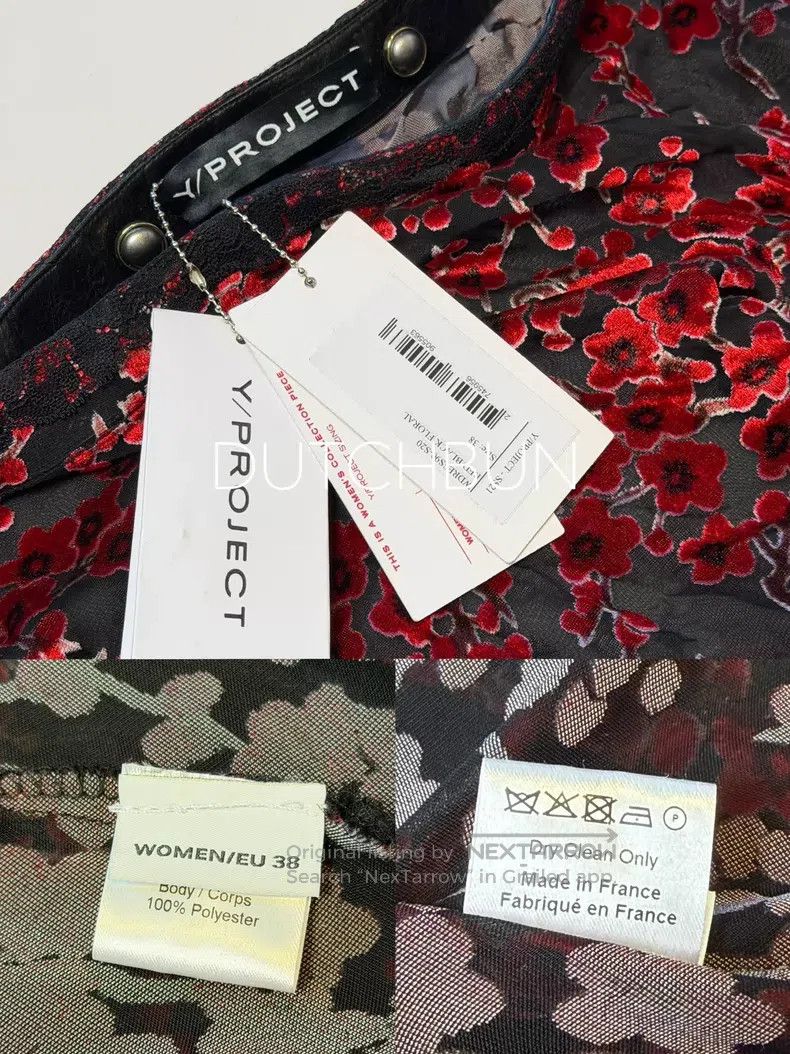 Y/Project Y/Project Velvet Jersey Dress Size XS / US 0-2 / IT 36-38 - 9 Thumbnail
