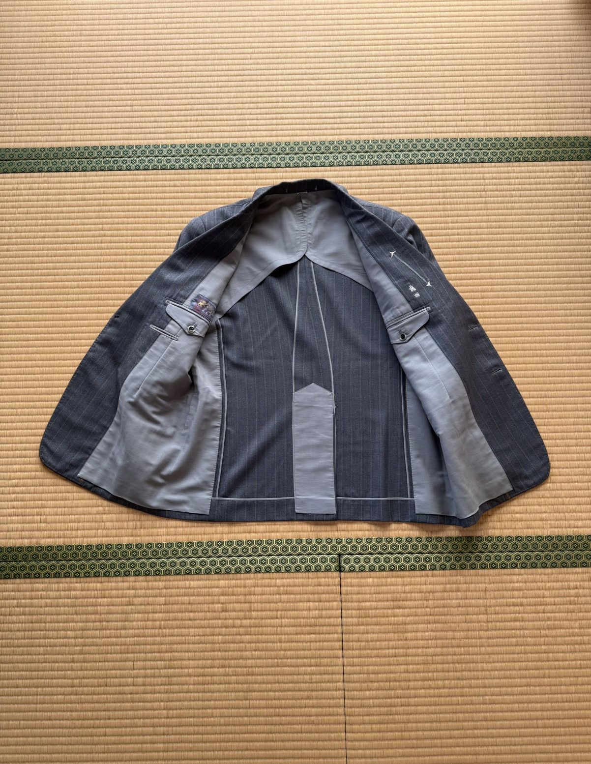 Other Mossy Blue New Wool Japanese Vintage Suit Set Size 40R - 8 Thumbnail