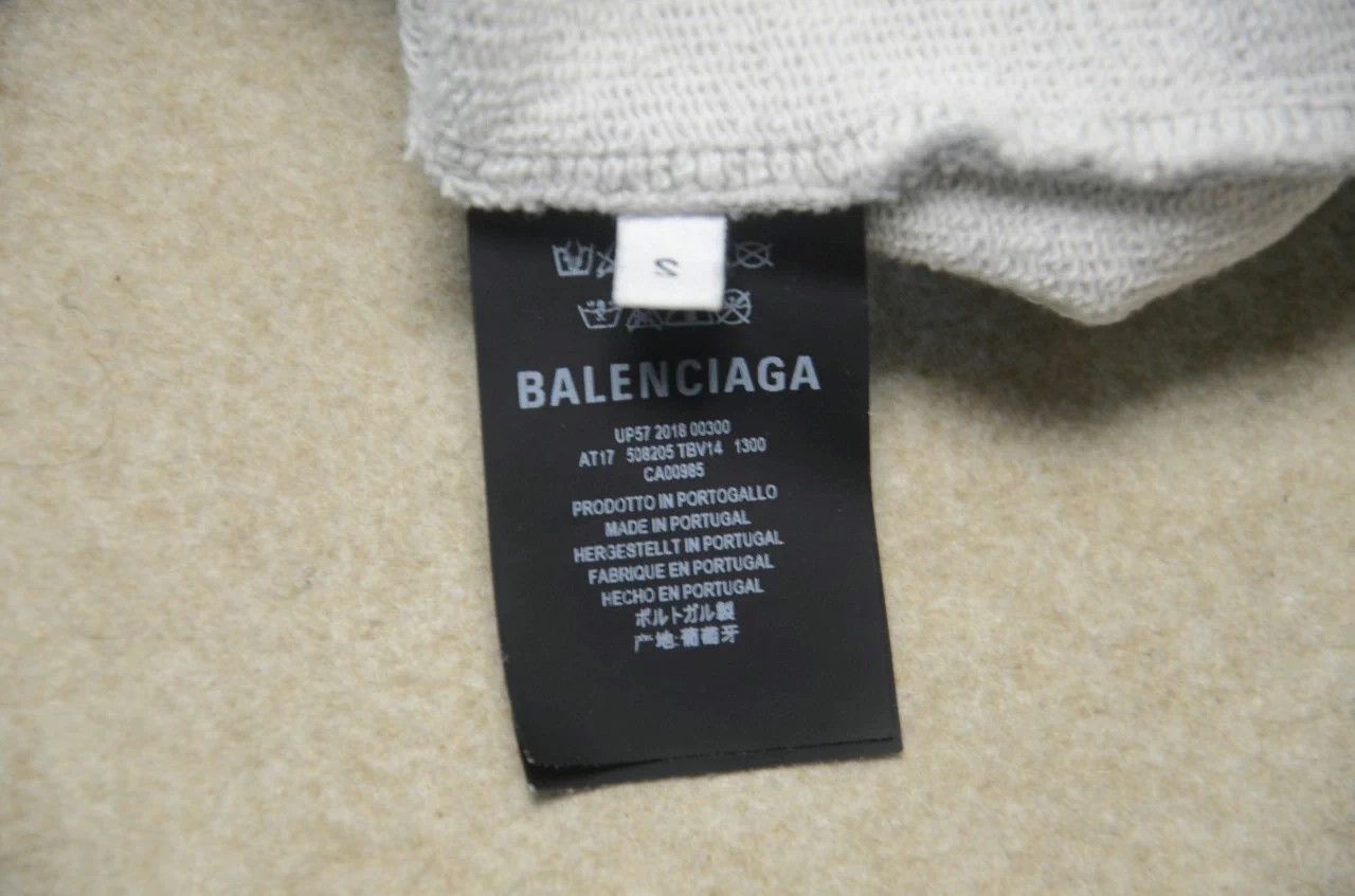 Balenciaga Balenciaga gray logo hoodie S like new Size US S / EU 44-46 / 1 - 9 Thumbnail