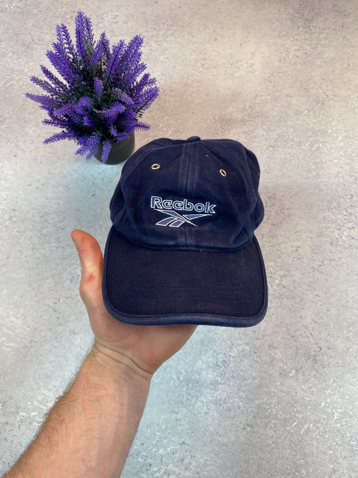 Reebok × Vintage Vintage Reebok Blue Cap With Centre logo Size ONE SIZE - 2 Thumbnail