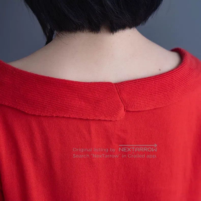 Kenzo Kenzo Runway red petal collar knit top Size S / US 4 / IT 40 - 7 Thumbnail