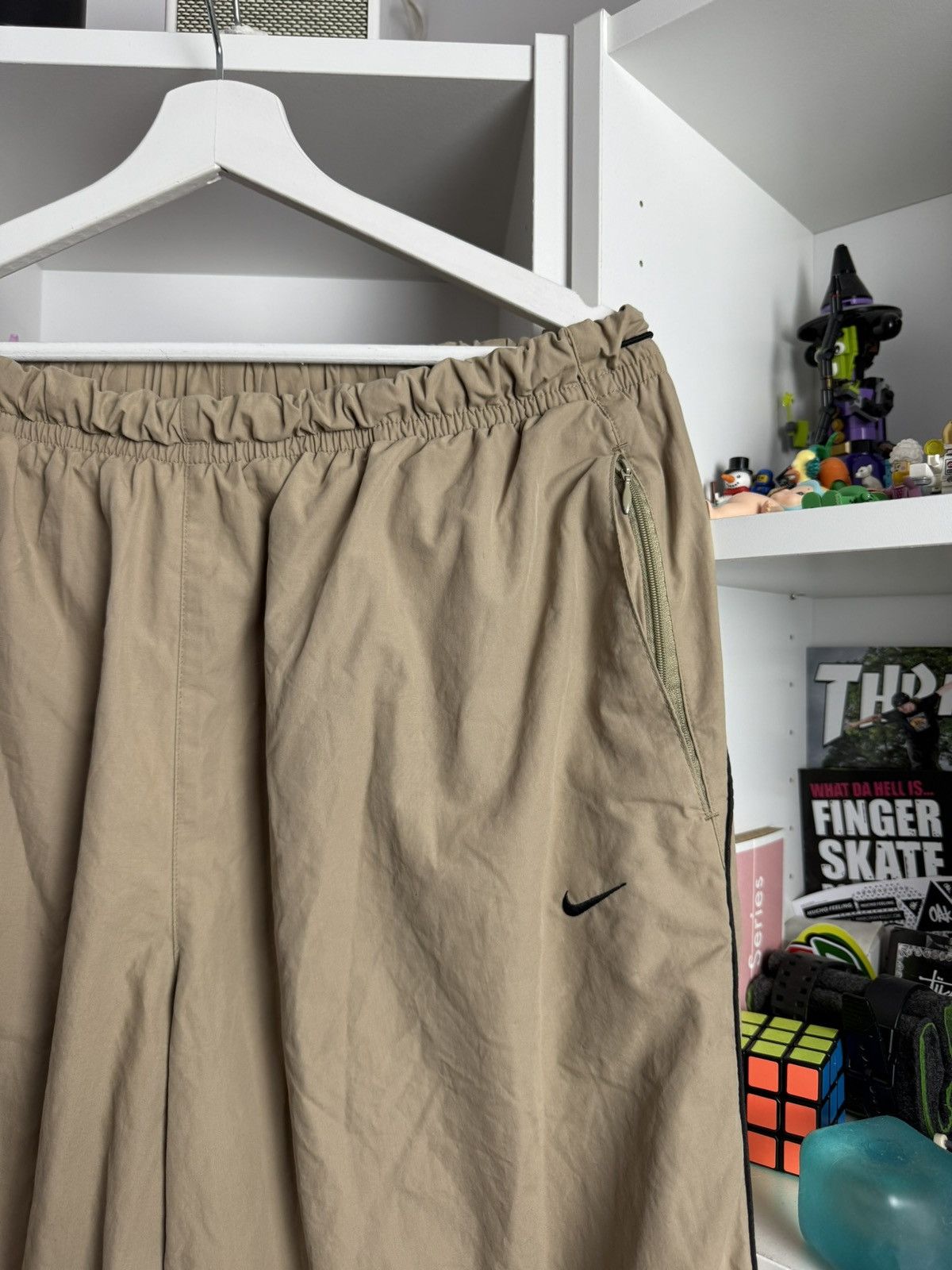 Nike × Vintage Vintage 90s Nike baggy parachute trackpants XL drill gorpcore Size US 36 / EU 52 - 4 Thumbnail