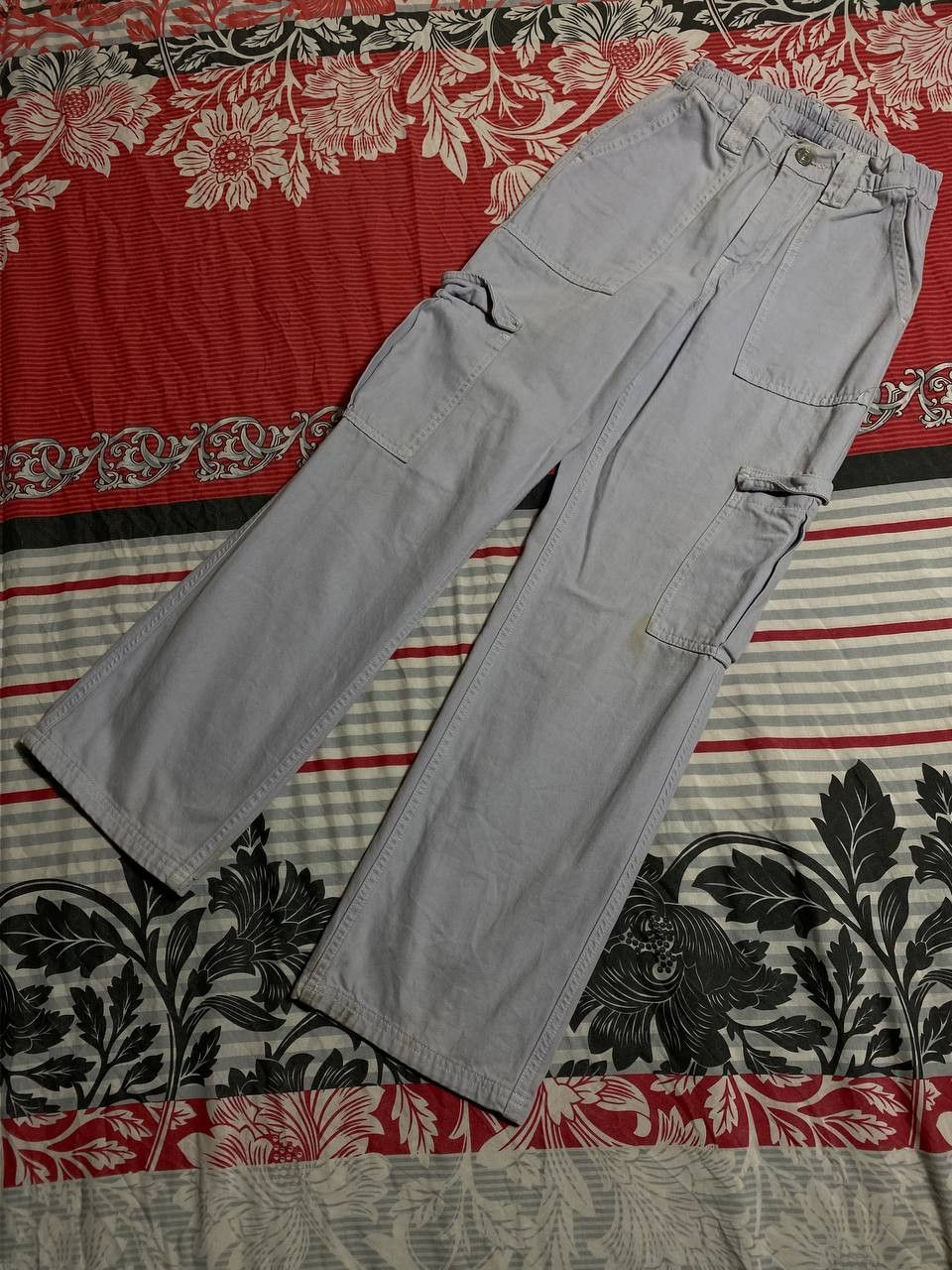 Japanese Brand Crazy Crash Dirty Baggy Faded Jean Japan Avant Garde Style Size US 32 / EU 48 - 2 Thumbnail
