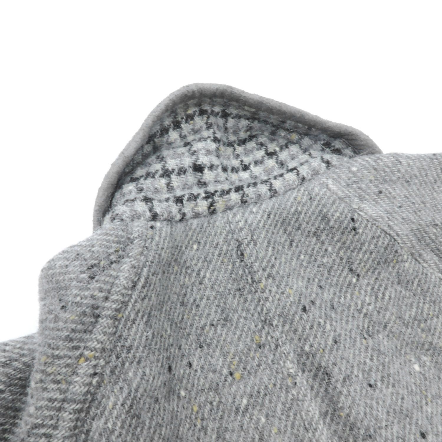 Karl Lagerfeld KARL LAGERFELD GRAY HAIR ALPACA BLEND MOCK NECK JACKET Size M / US 6-8 / IT 42-44 - 14 Thumbnail