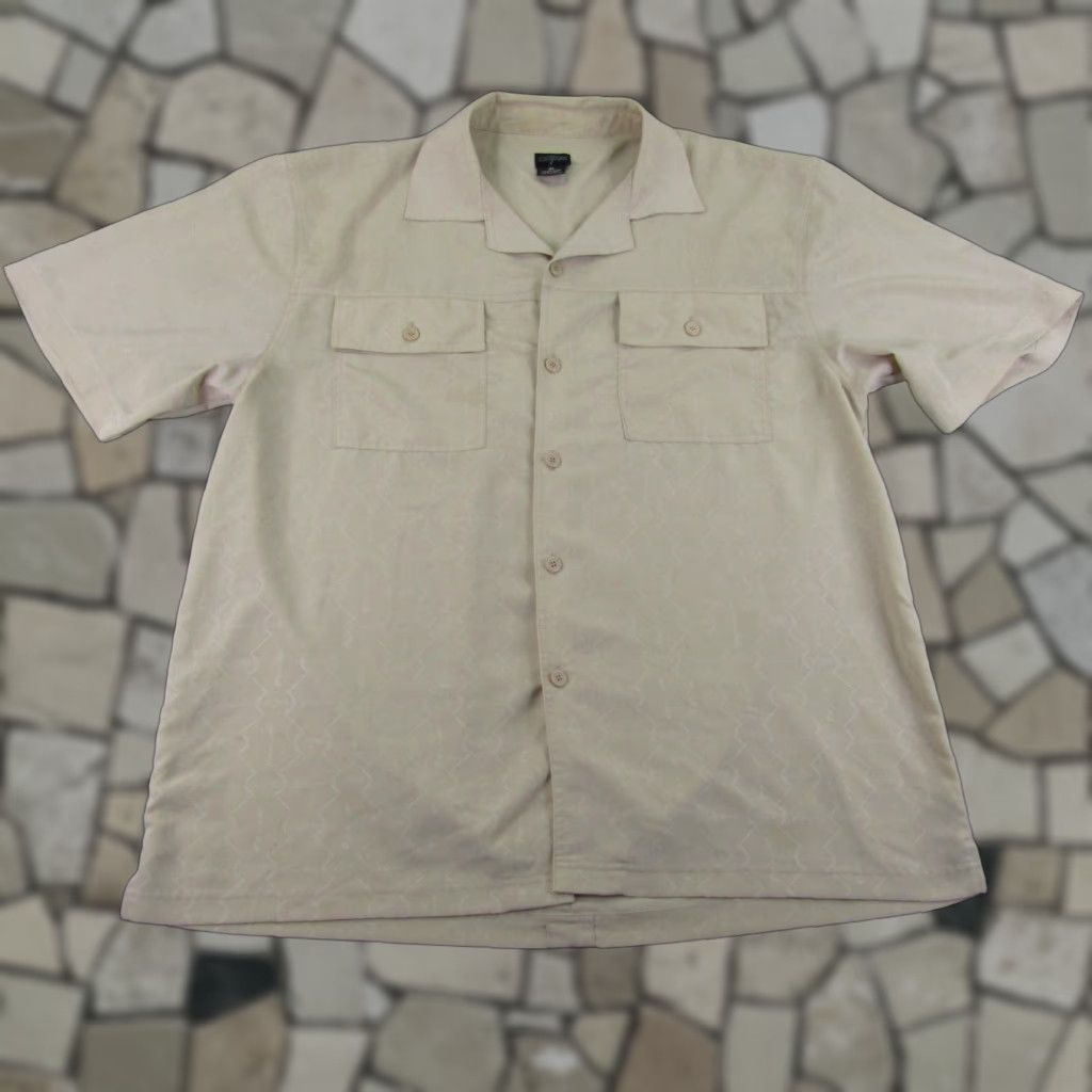 Vintage VINTAGE Cal Top Shirt Mens XL Beige Button-Up Collared Short Sleeve Vintage: Cal Top Shirt Mens XL Beige Button-Up Collared Short Sleeve Size US XL / EU 56 / 4 - 1 Thumbnail
