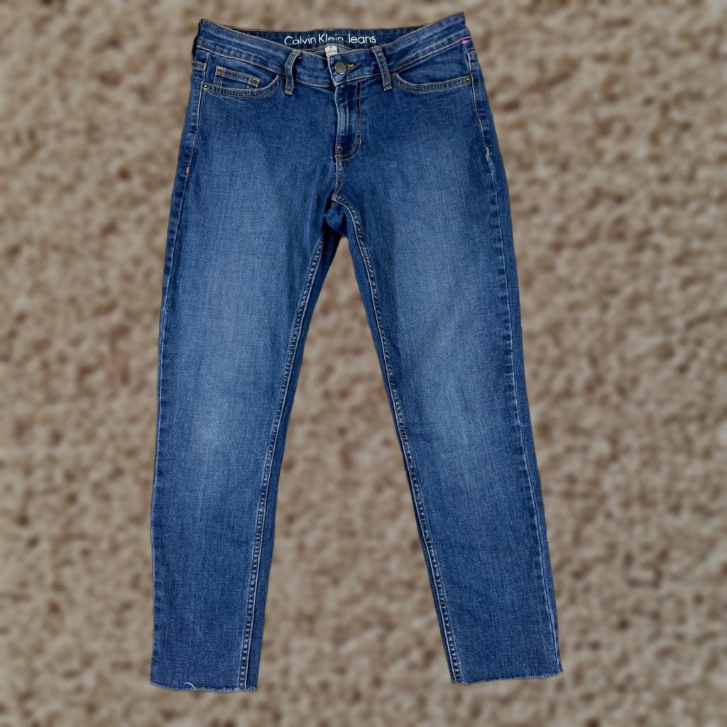 Lucky Brand Lucky Brand Women's Skinny Jeans 8 Blue Denim Cotton Blend Low Rise Stretch Pockets 25 Inseam Size 30" / US 8 / IT 44 - 1 Thumbnail