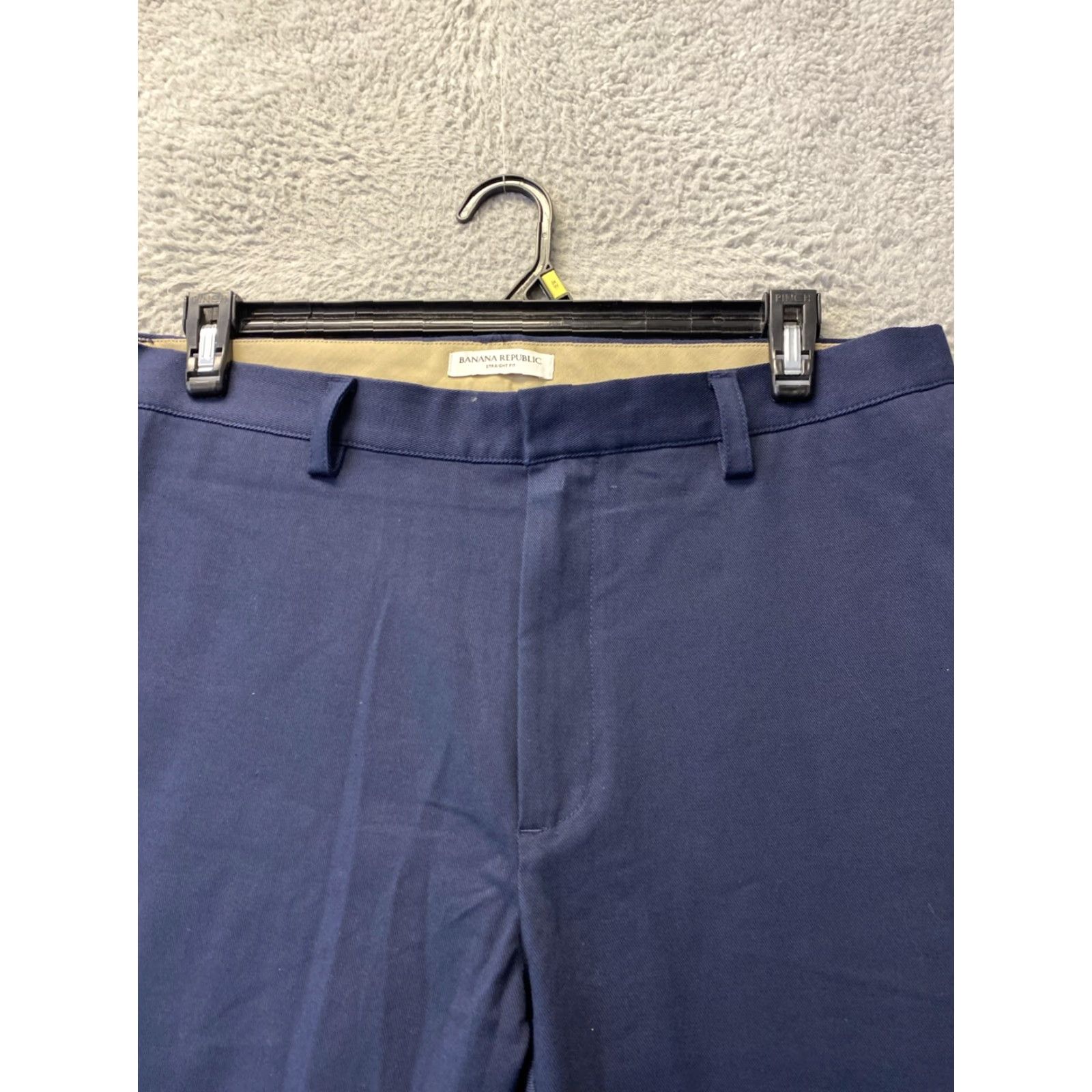 Banana Republic Banana Republic Men’s Chino Pants Slim 35x30 Navy Blue Stretch Cotton Flat Front 97% Cotton 3% Spandex Pants Men’s Size US 35 - 2 Thumbnail