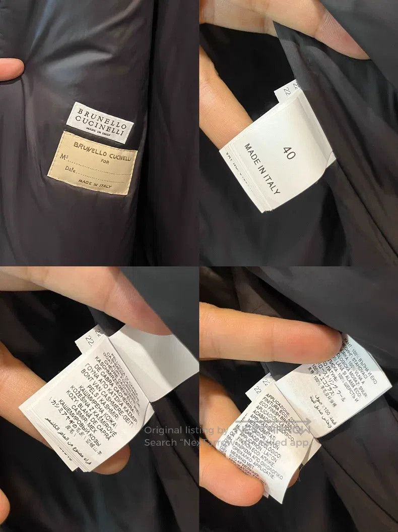 Brunello Cucinelli Brunello Cucinelli Velvet Long Cashmere Fur Coat Size XS / US 0-2 / IT 36-38 - 5 Thumbnail