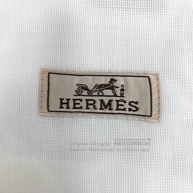 Hermes Hermes White pocket cotton lapel single-breasted long-slee Size US M / EU 48-50 / 2 - 5 Thumbnail