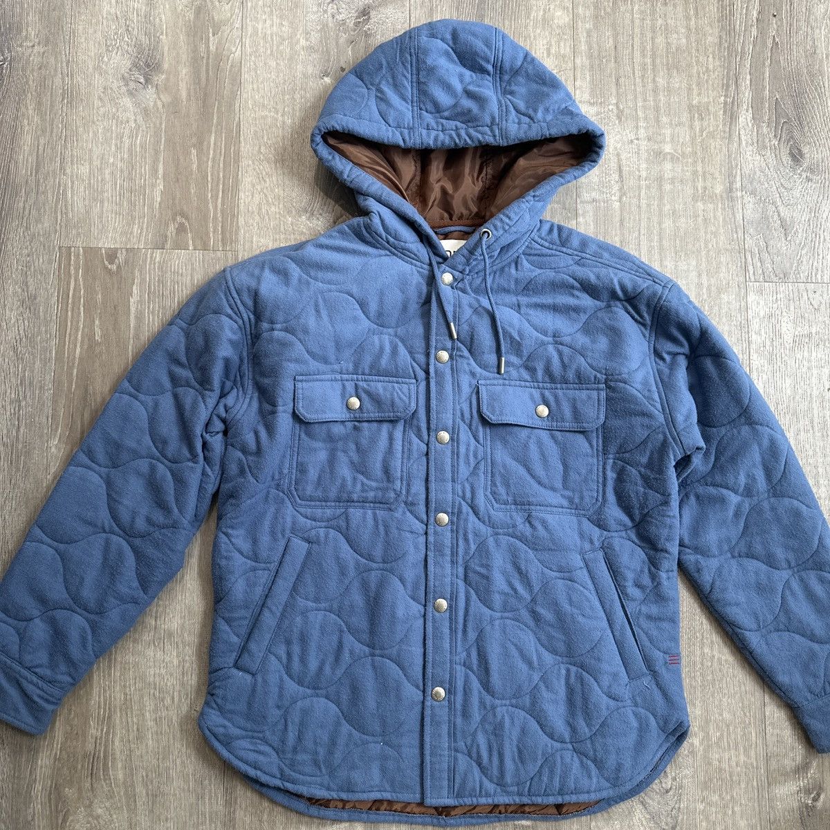 Bdg BDG blue quilted jacket with hood Size US S / EU 44-46 / 1 - 1 Thumbnail