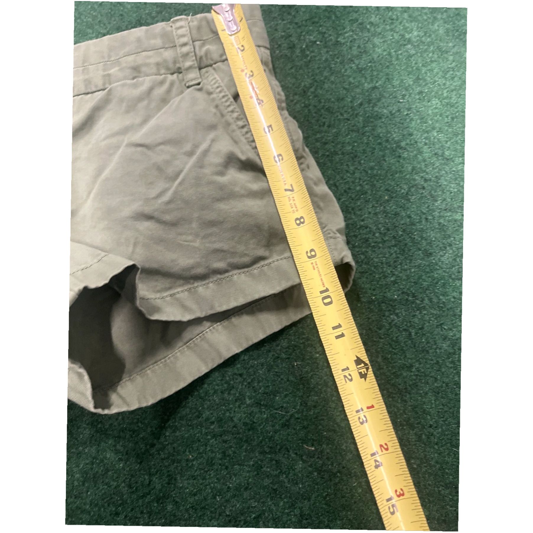 J.Crew J. Crew Broken In Chino Shorts Green Size 2 Mid Rise Cotton Size 26" / US 2 / IT 38 - 5 Thumbnail