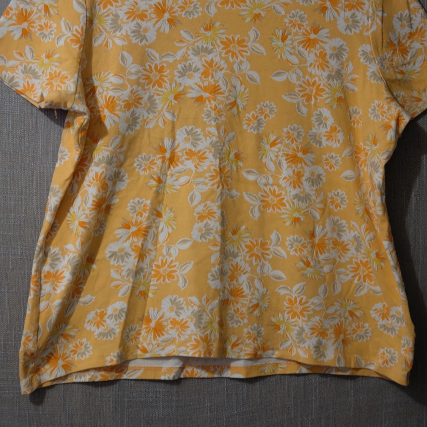 Vintage White Stag T-Shirt Floral 100% Cotton Orange Women's XXL Nwot! #H82-22 Size XXL / US 16-18 / IT 52-54 - 4 Thumbnail
