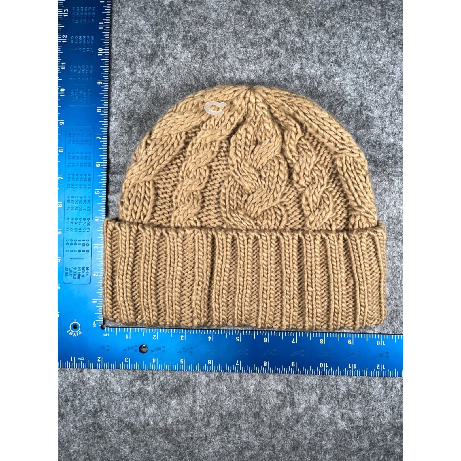 Michael Kors Michael Kors Beanie Toque Womens One Size Beige Cable Knit 100% Acrylic Size ONE SIZE - 4 Thumbnail