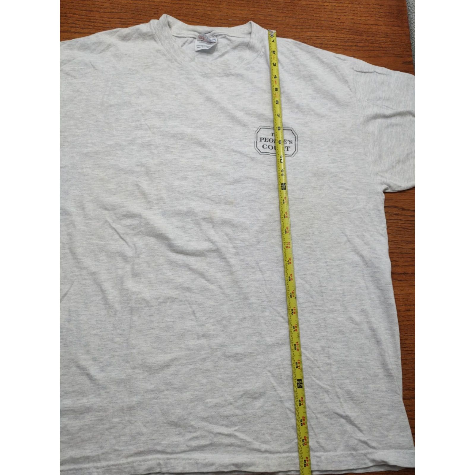 Hanes VINTAGE Koch Rules The Peoples Court Logo RIP Tee TShirt XL Mayor Hanes Gray 90s Unisex T-Shirt Short Sleeve Round Neck Logo Shirt Size US L / EU 52-54 / 3 - 6 Thumbnail