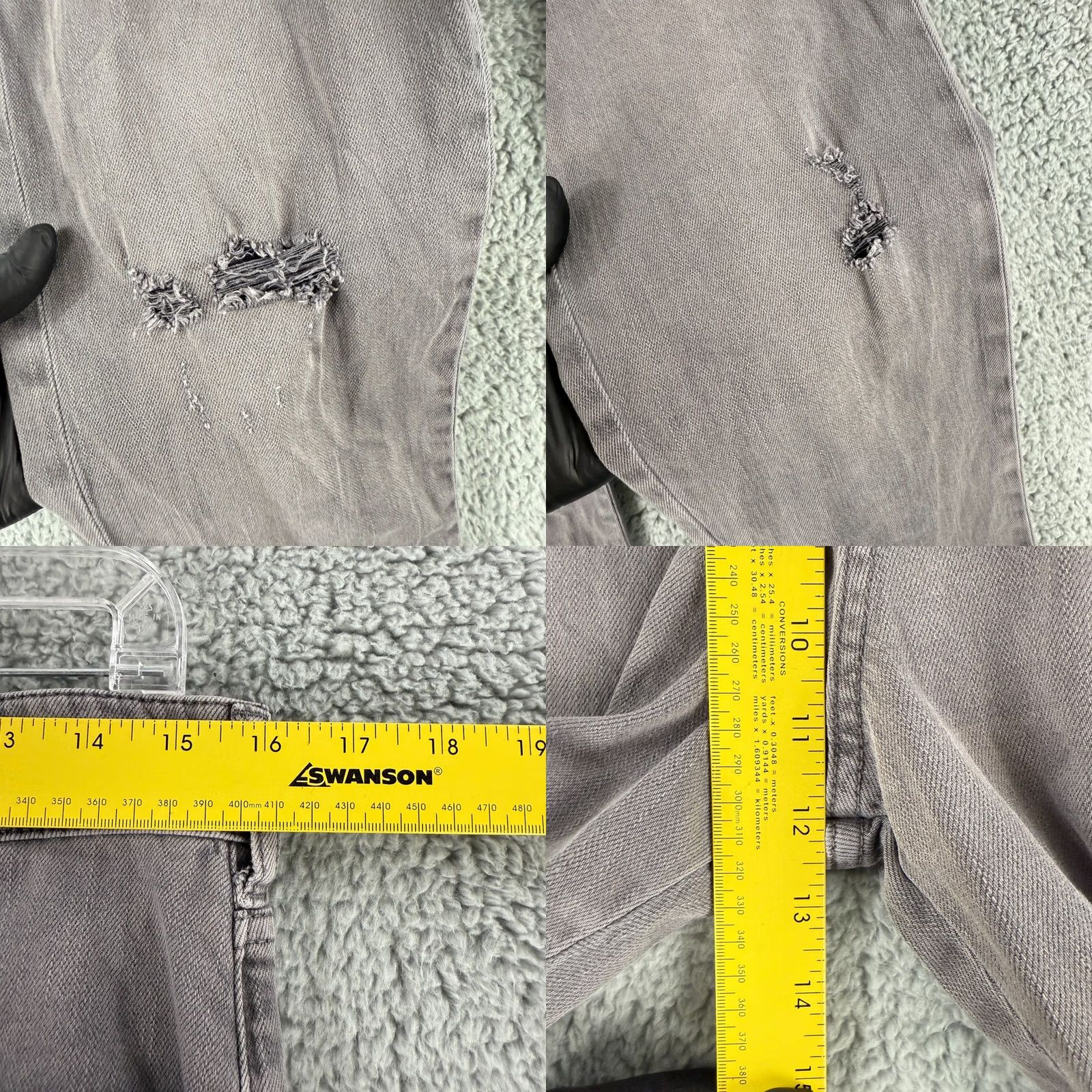 Vintage Anthropologie Pilcro Boyfriend Jeans Womens Size 28 Gray Relaxed Denim Size 28" / US 6 / IT 42 - 8 Thumbnail