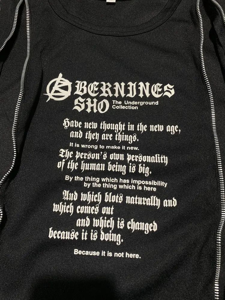 Hysteric Glamour 2000s Bernings Sho bondage convertible longsleeve punk poem Size US M / EU 48-50 / 2 - 8 Thumbnail