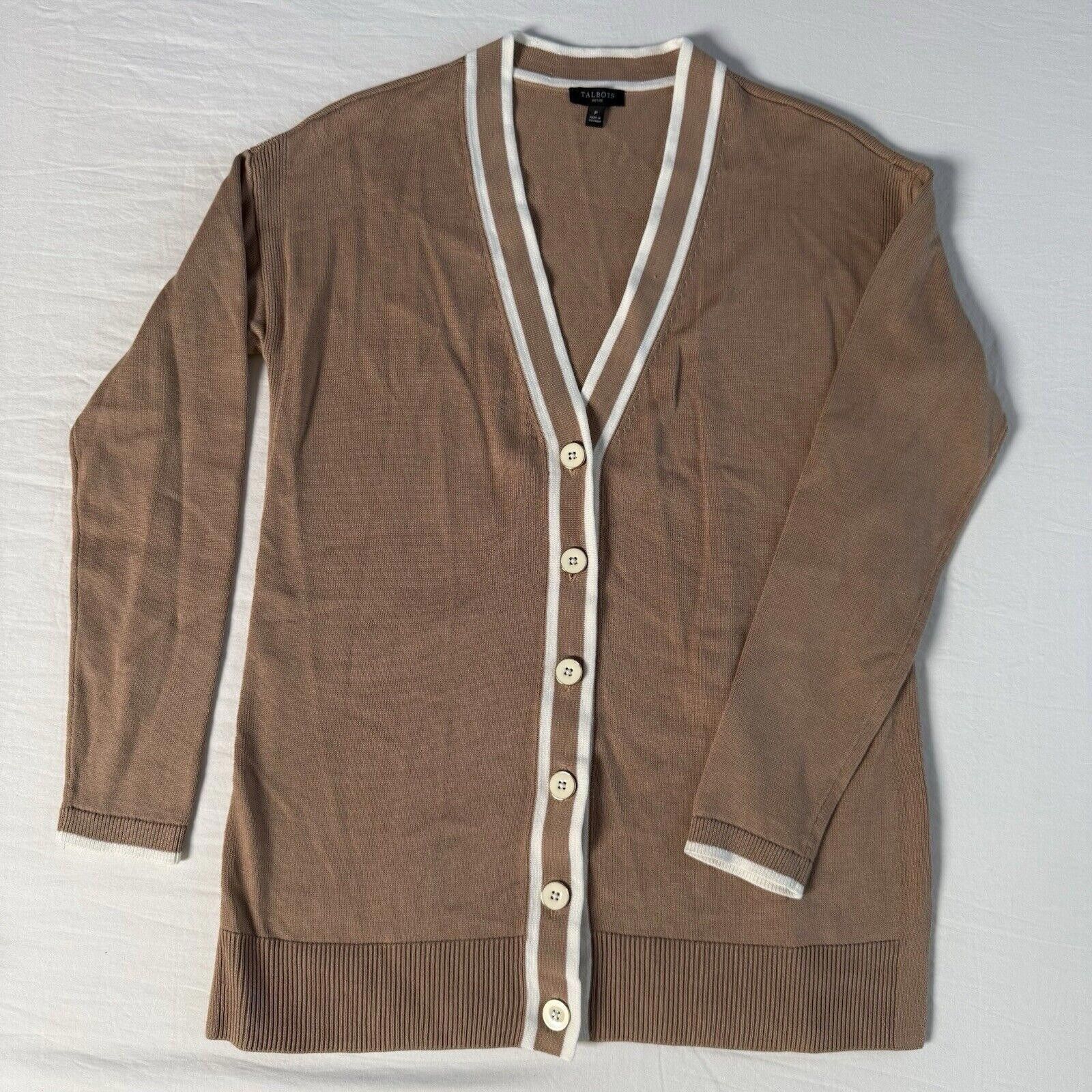 Designer Vtg Talbots Button Up Sweater Ladies P Cardigan V-Neck Size M / US 6-8 / IT 42-44 - 1 Thumbnail