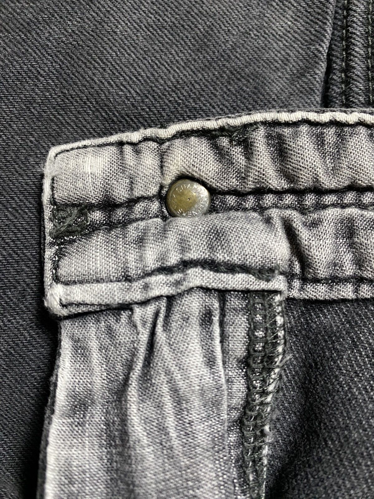 Japanese Brand Nonnative selvedge Japan black skinny biker jeans Size US 30 / EU 46 - 6 Thumbnail