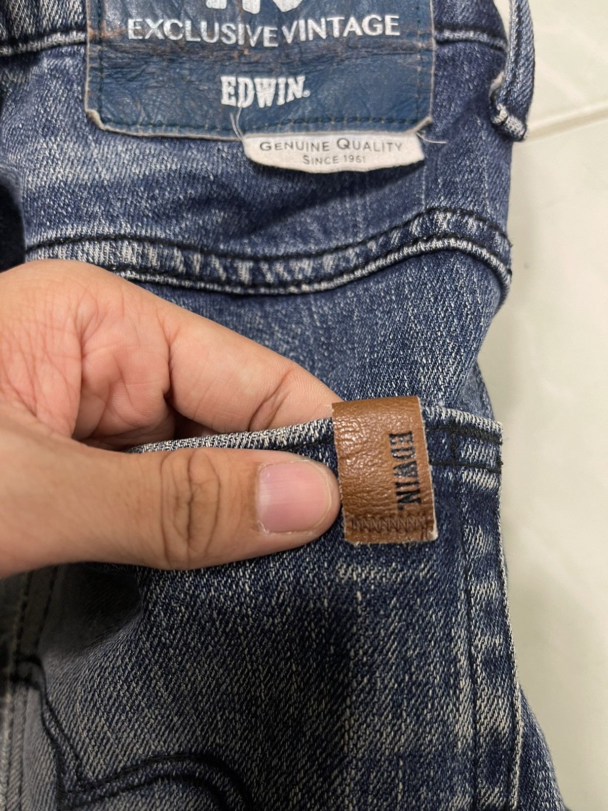 Edwin EDWIN EXCLUSIVE VINTAGE DISTRESSED JEANS Size US 30 / EU 46 - 16 Thumbnail