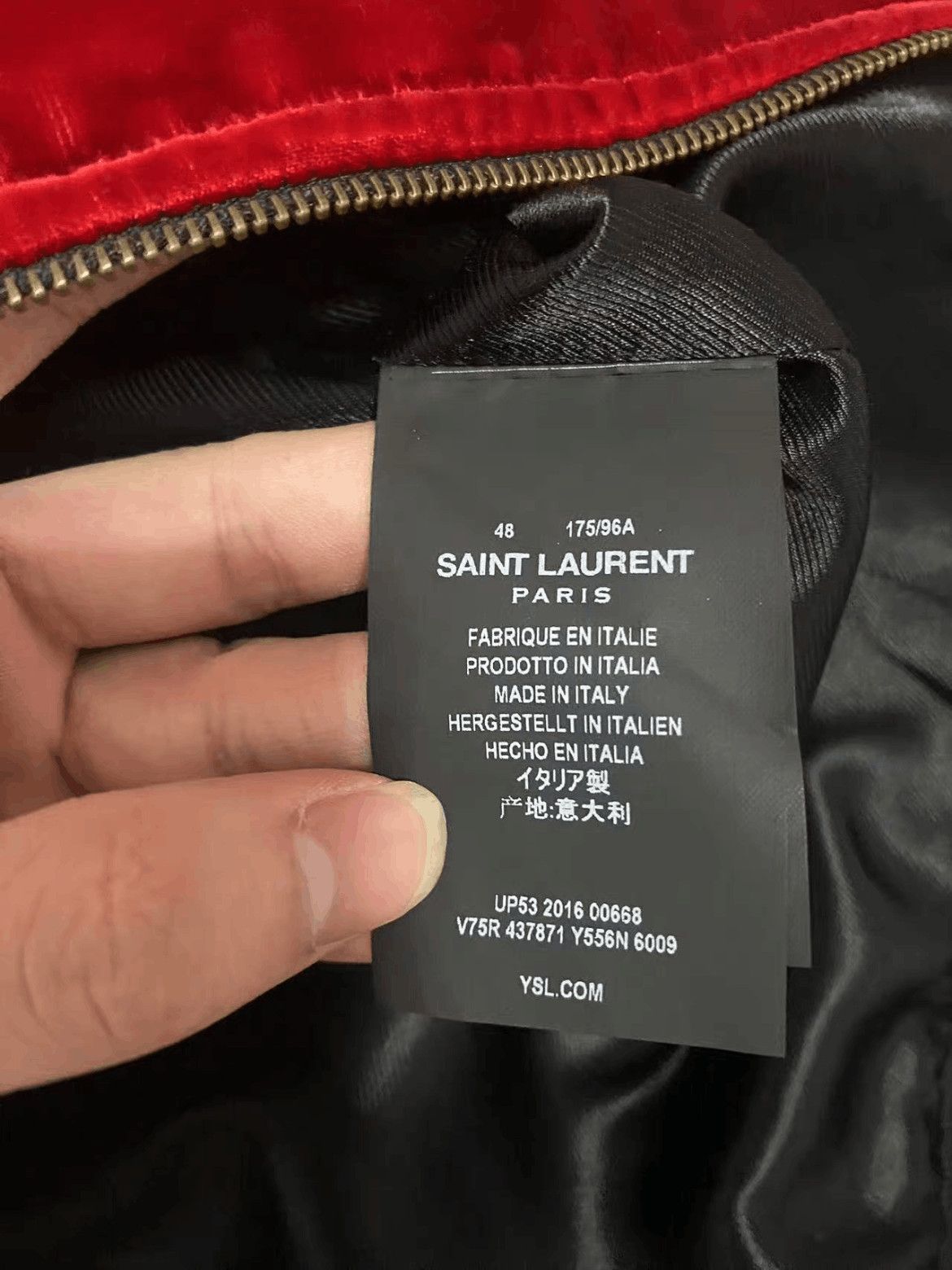 Saint Laurent Paris Sz 48 Saint Laurent Paris 16AW Velvet Coach Jacket Size US M / EU 48-50 / 2 - 5 Thumbnail