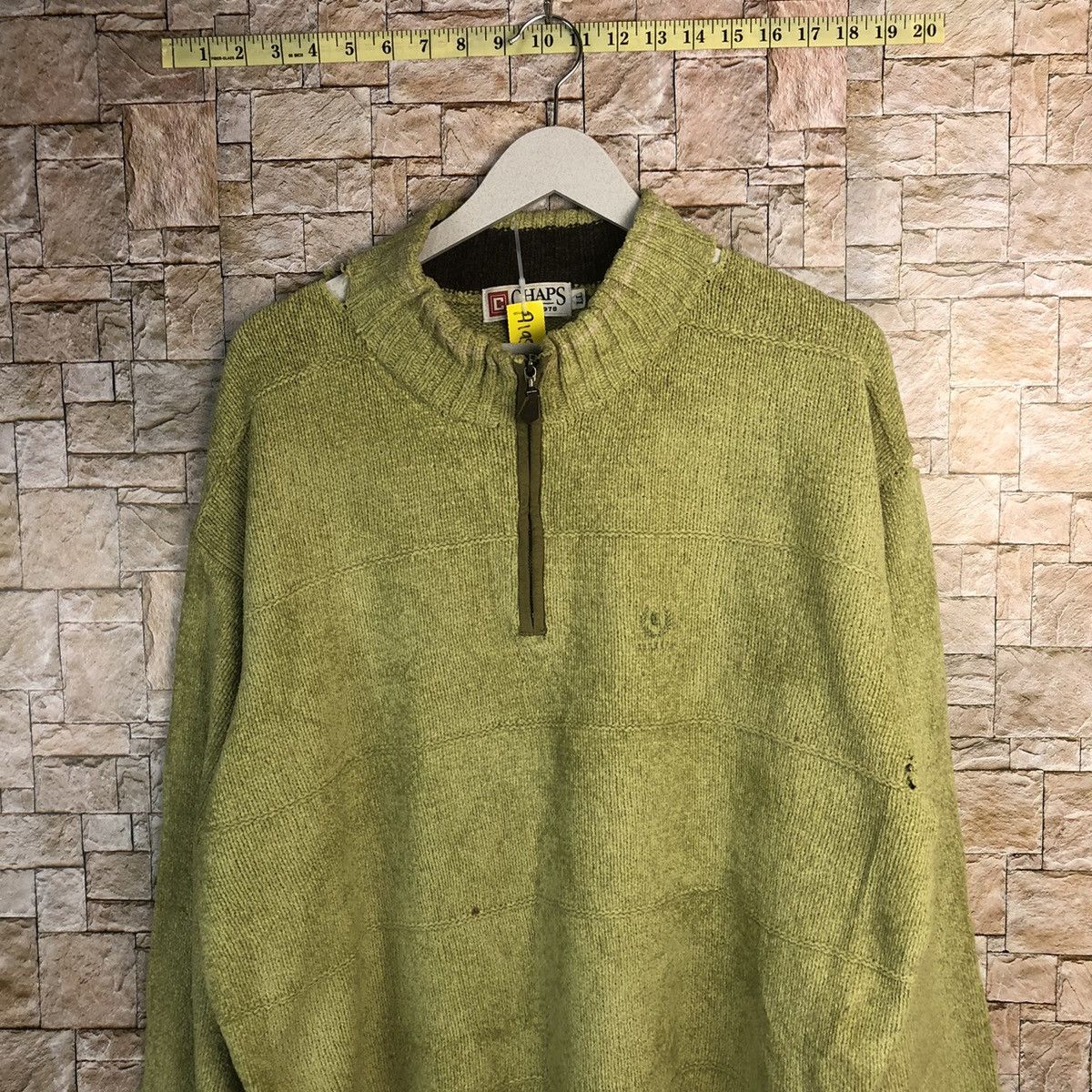 Chaps Chaps Green ripped vintage Sweatshirt #A195 Size US XL / EU 56 / 4 - 2 Thumbnail